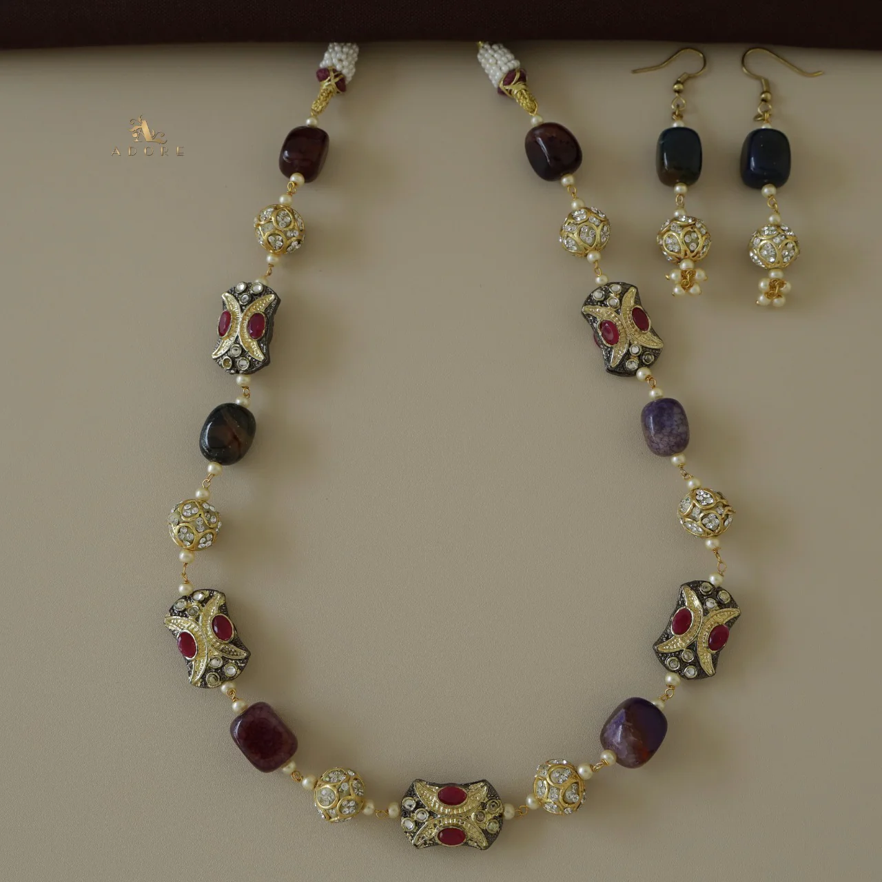 Cattleya Neckpiece With Drop - Image 8