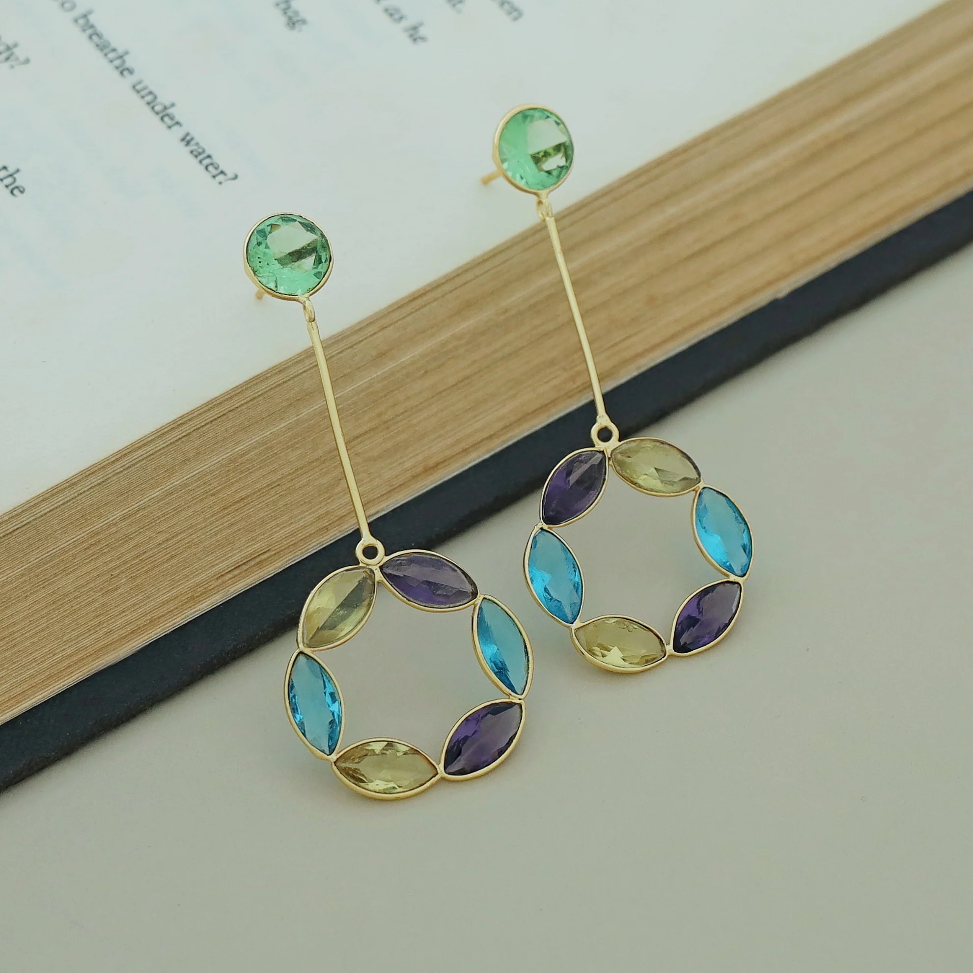 Celia Glossy Circle Stick Earring - Image 11