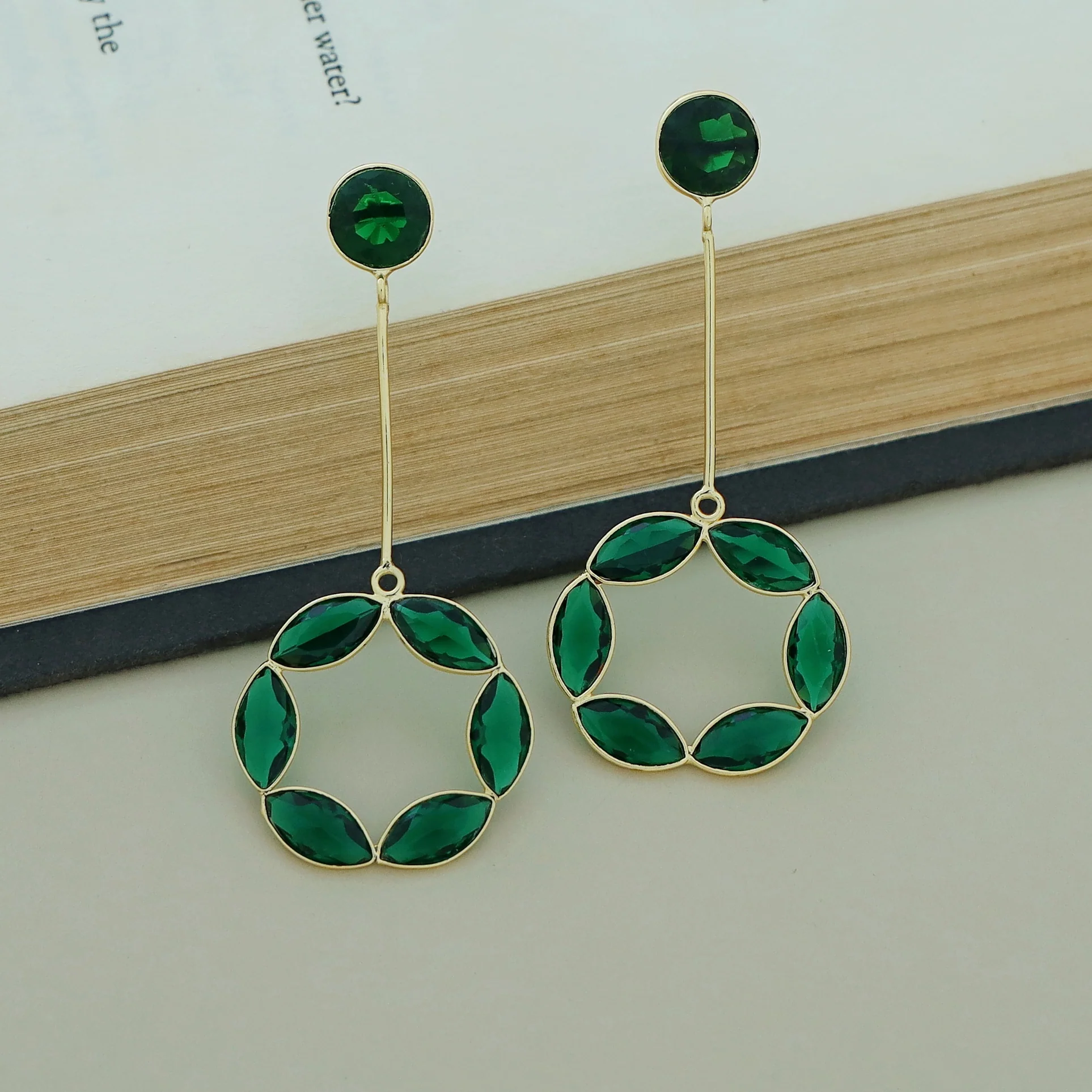 Celia Glossy Circle Stick Earring - Image 6