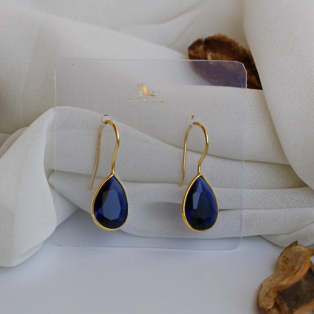 Cercel Golden Rain Drops Earring (Colour Option) - Image 18