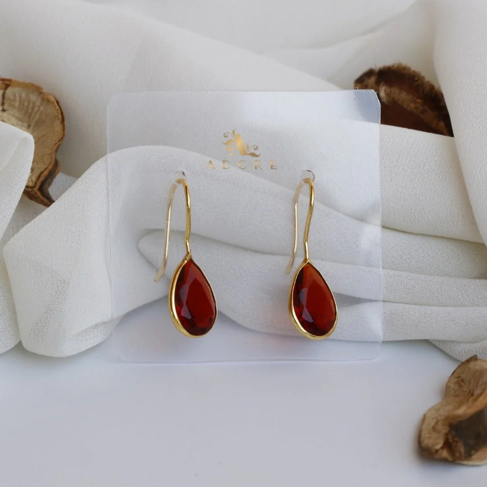 Cercel Golden Rain Drops Earring (Colour Option) - Image 2
