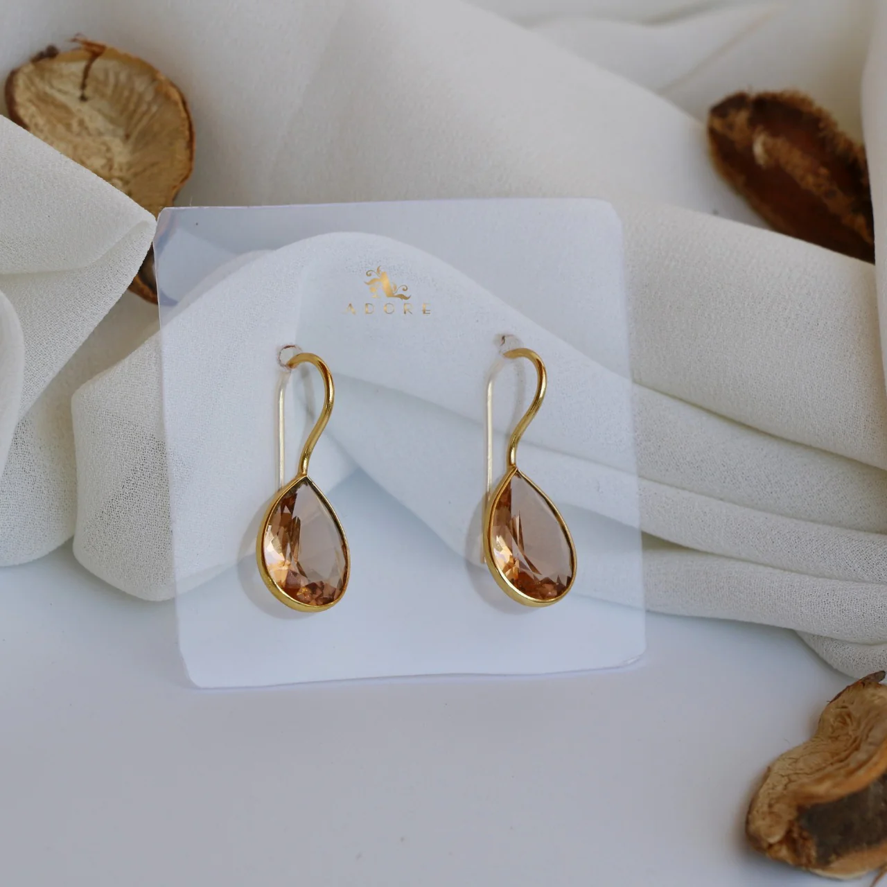 Cercel Golden Rain Drops Earring (Colour Option) - Image 20