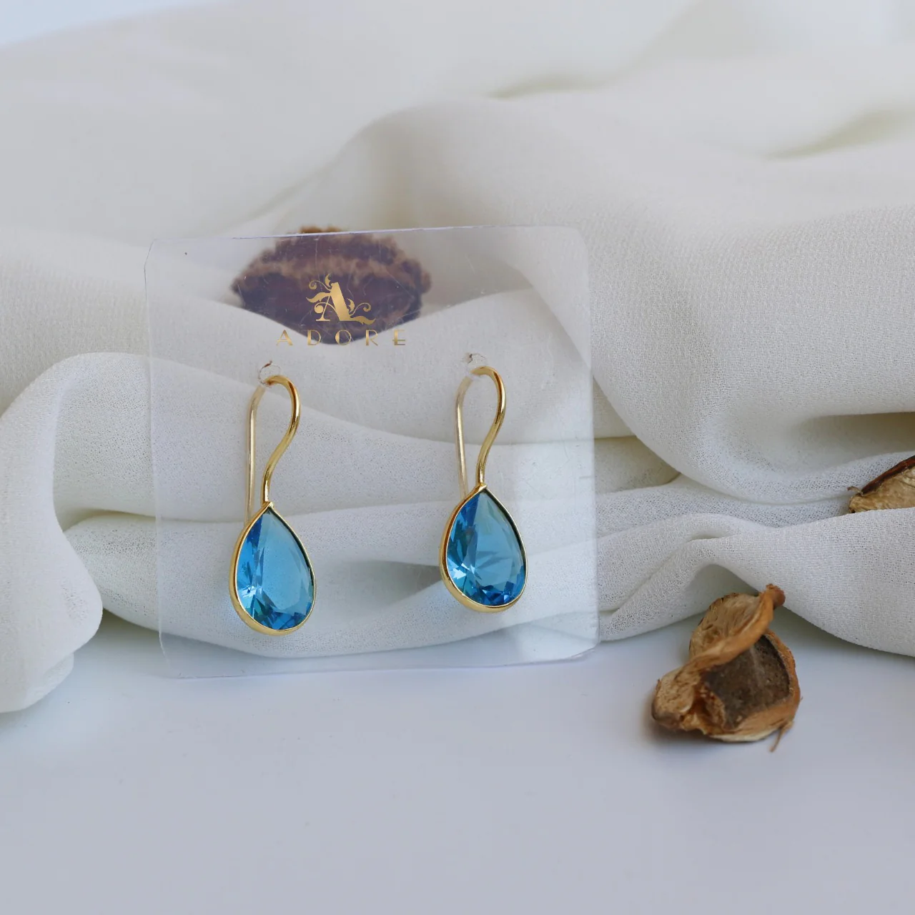 Cercel Golden Rain Drops Earring (Colour Option) - Image 27