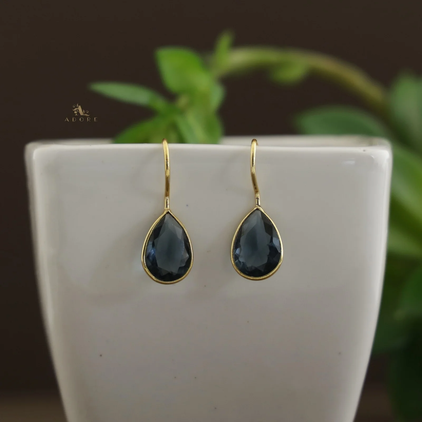 Cercel Golden Rain Drops Earring (Colour Option) - Image 6