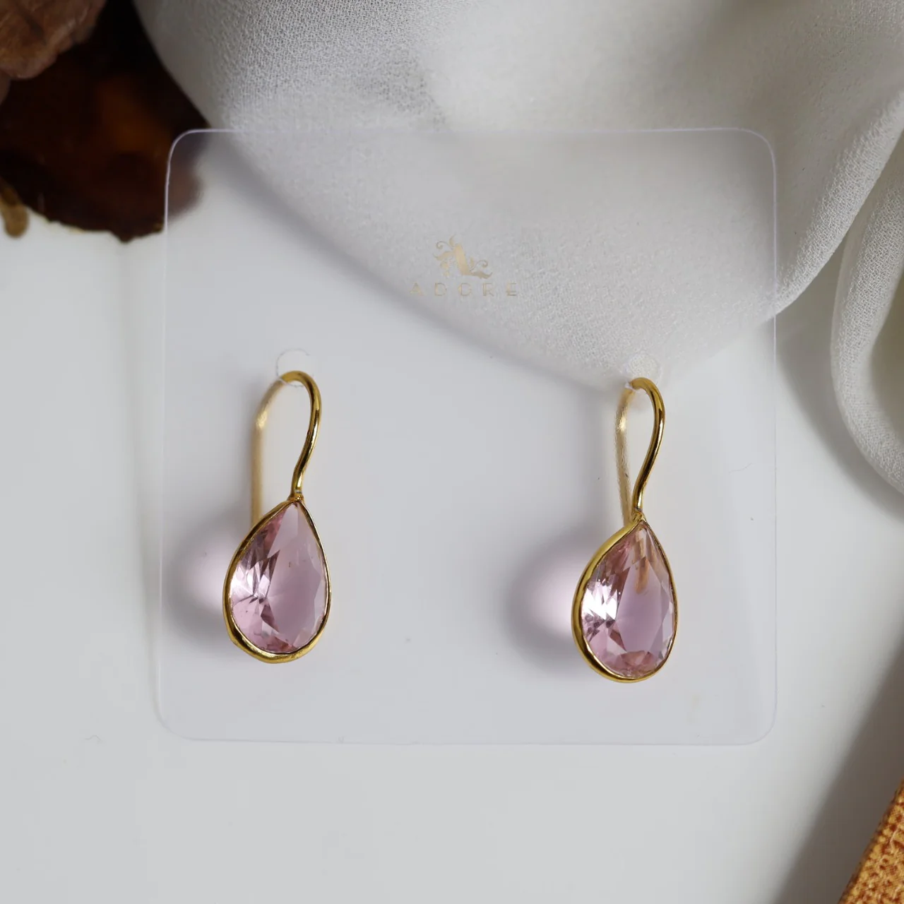 Cercel Golden Rain Drops Earring (Colour Option) - Image 7