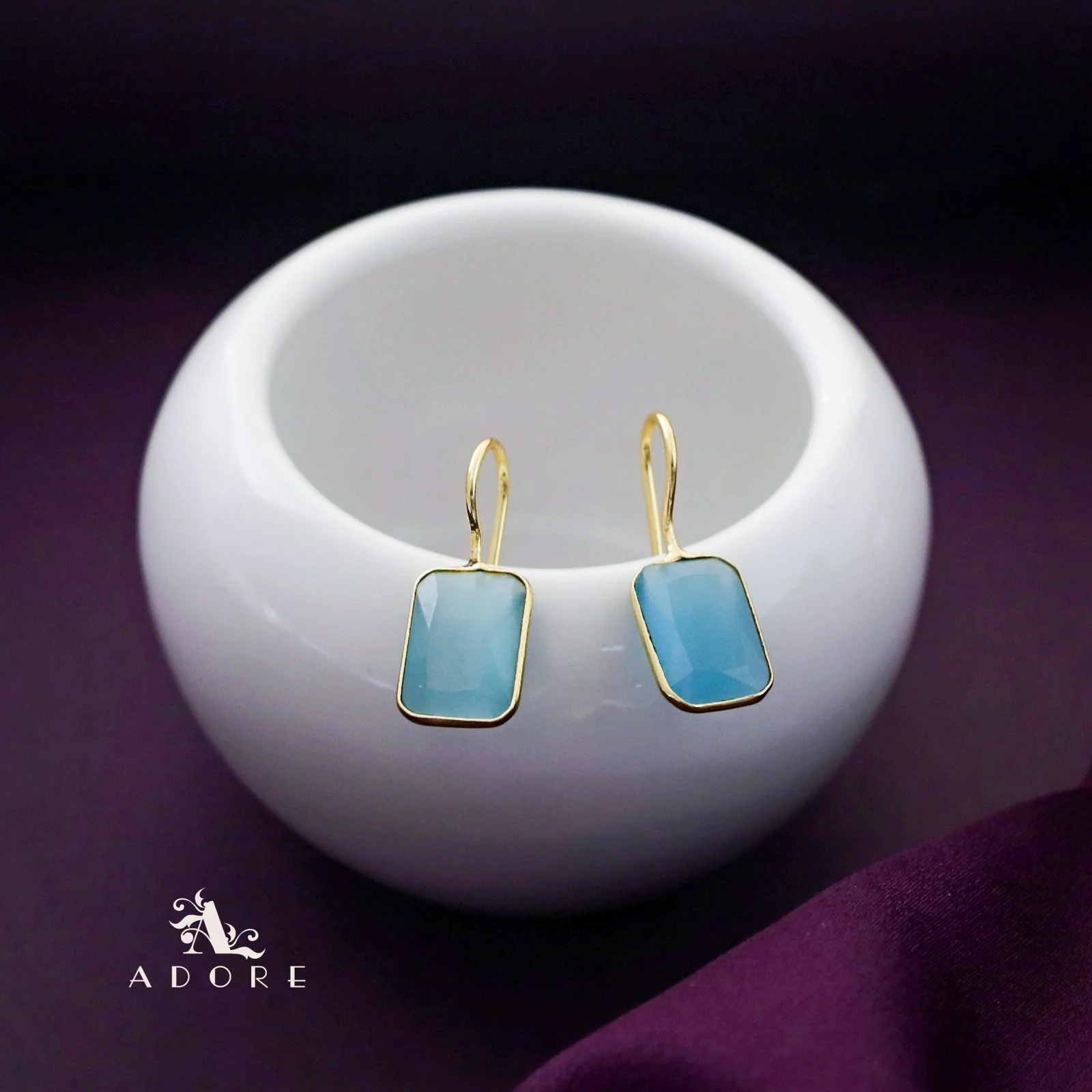 Cercel Rectangle Glossy Drop - Image 10