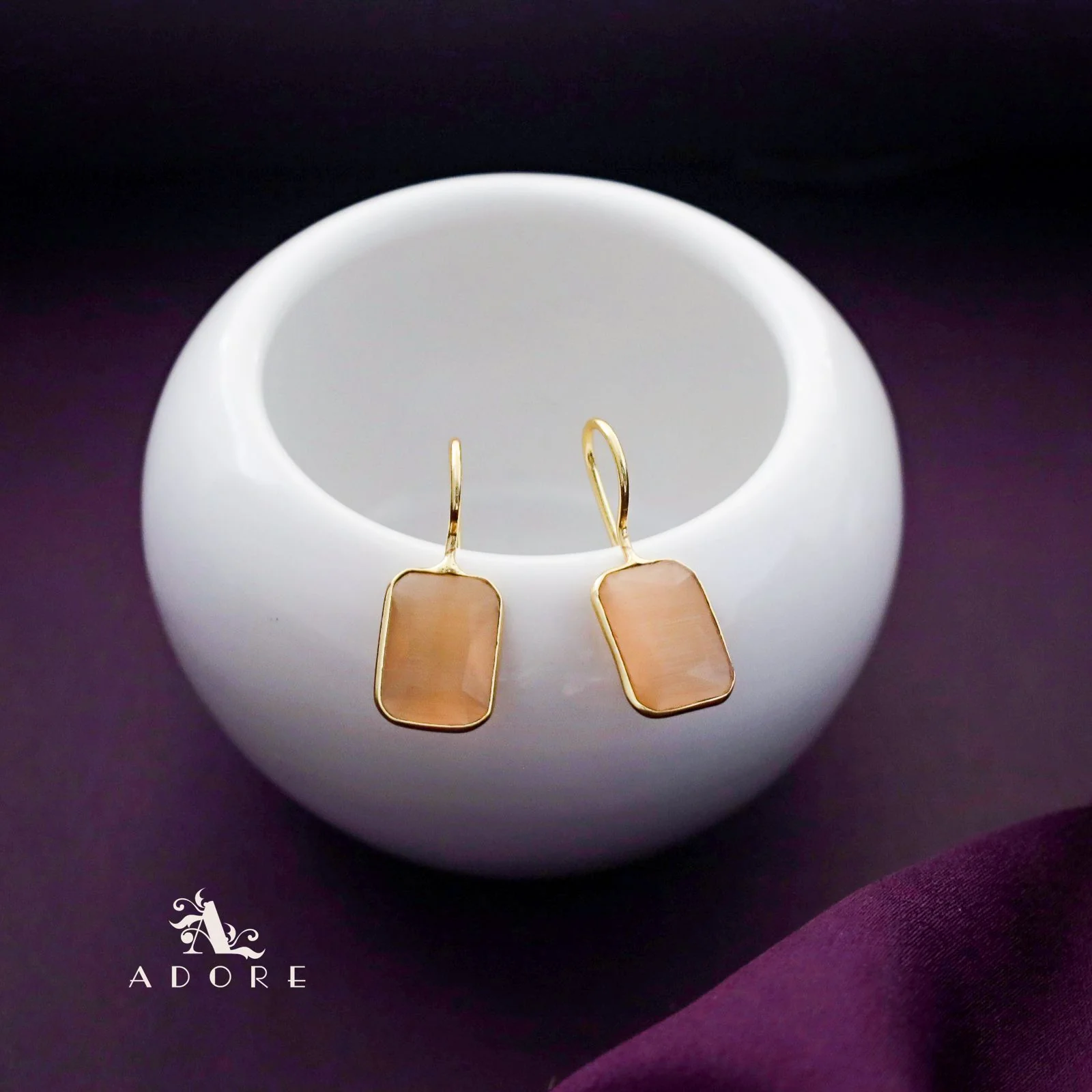 Cercel Rectangle Glossy Drop - Image 12