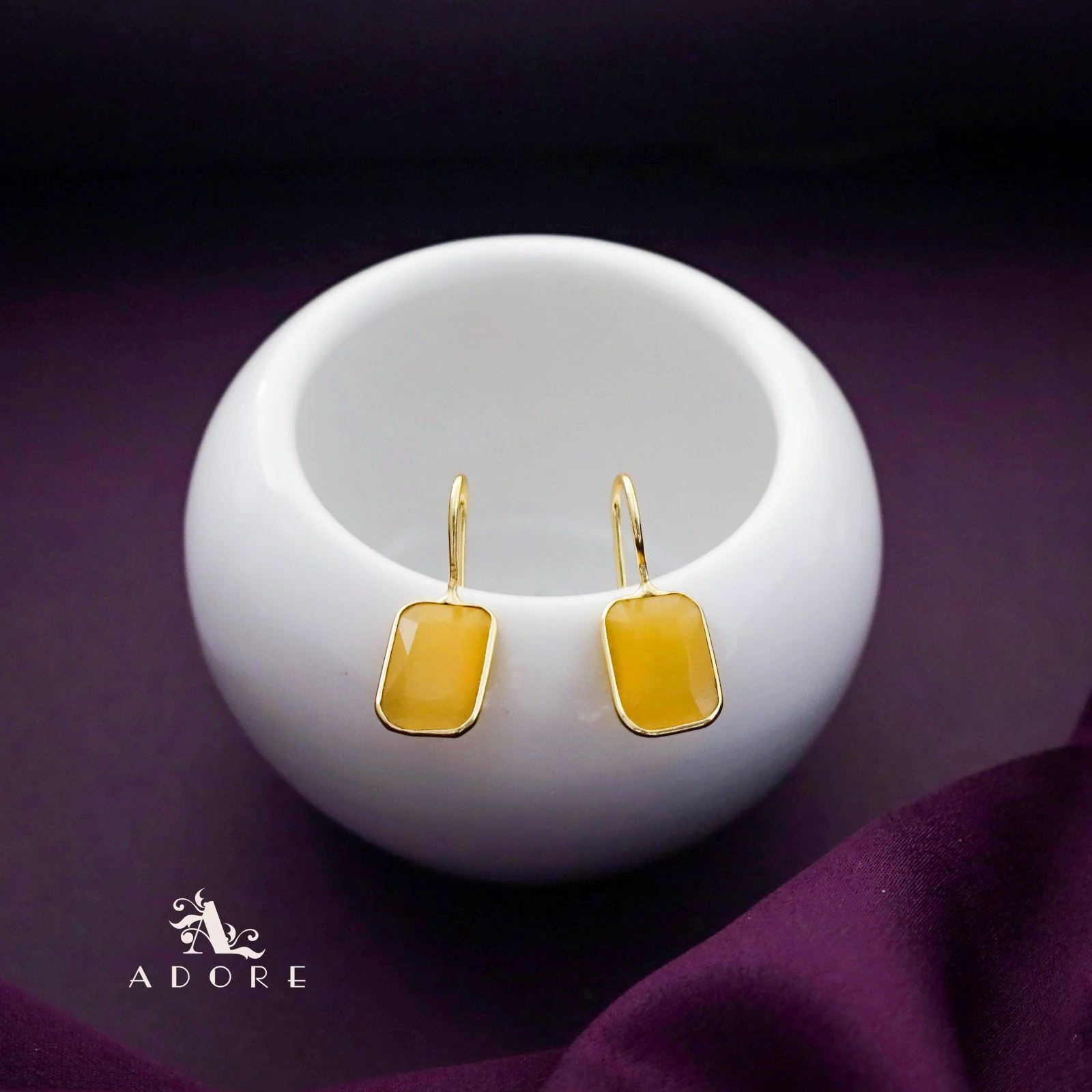 Cercel Rectangle Glossy Drop - Image 13