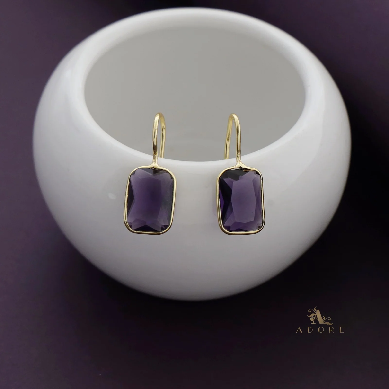 Cercel Rectangle Glossy Drop - Image 16
