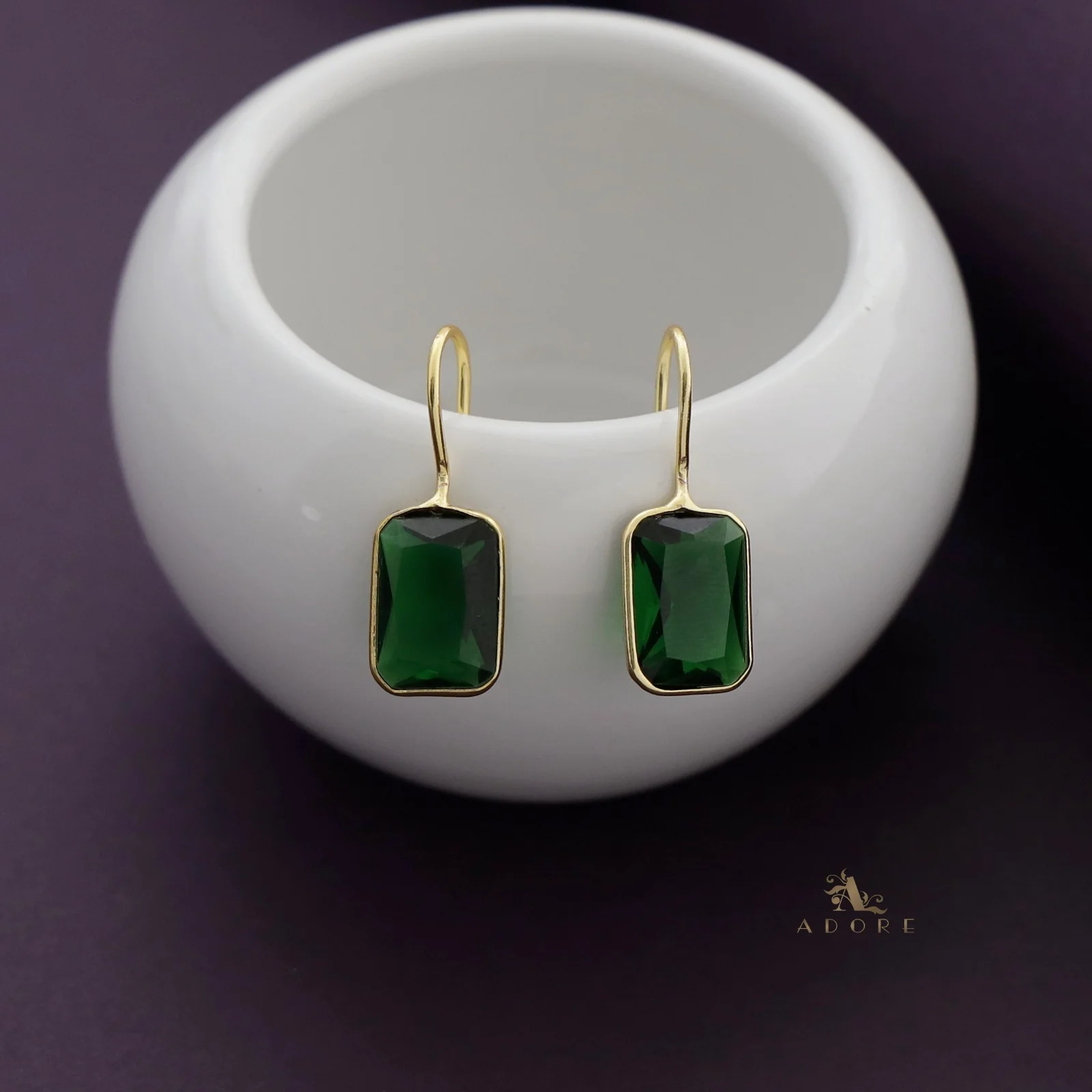 Cercel Rectangle Glossy Drop - Image 21