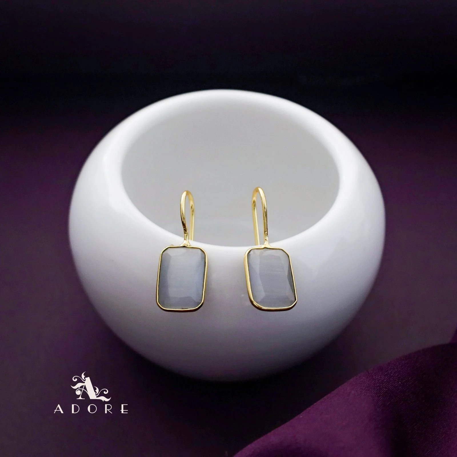 Cercel Rectangle Glossy Drop - Image 7