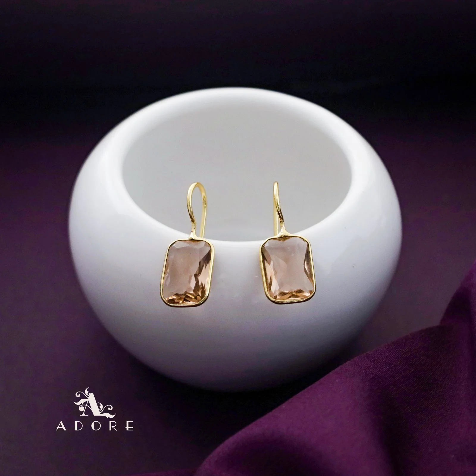Cercel Rectangle Glossy Drop - Image 8