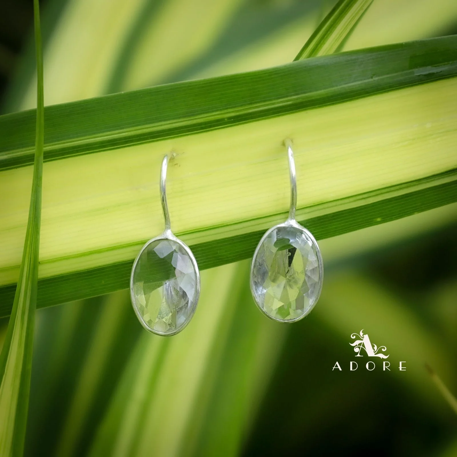 Cercel Silver Oval Drops - Image 11