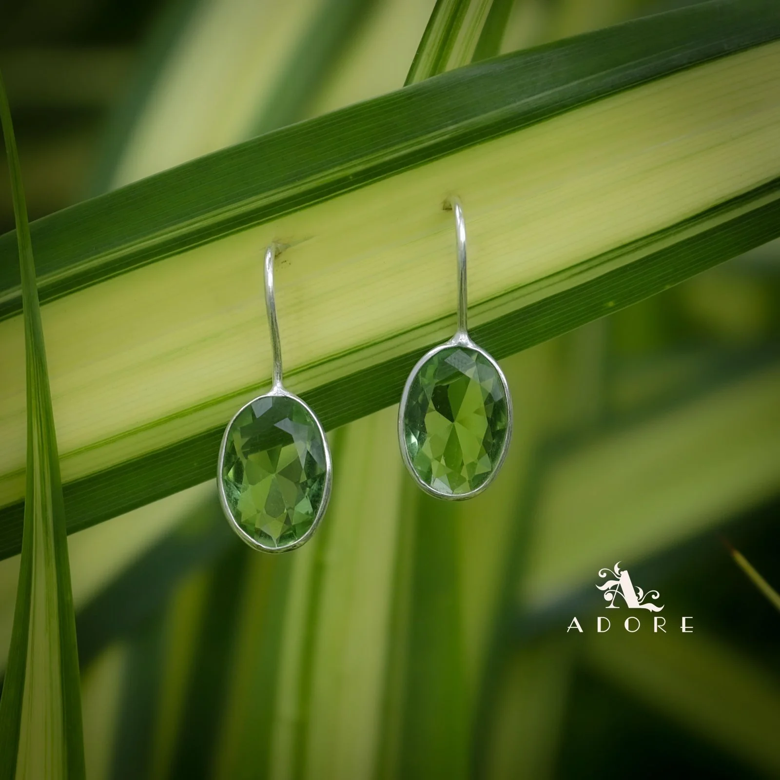 Cercel Silver Oval Drops - Image 12