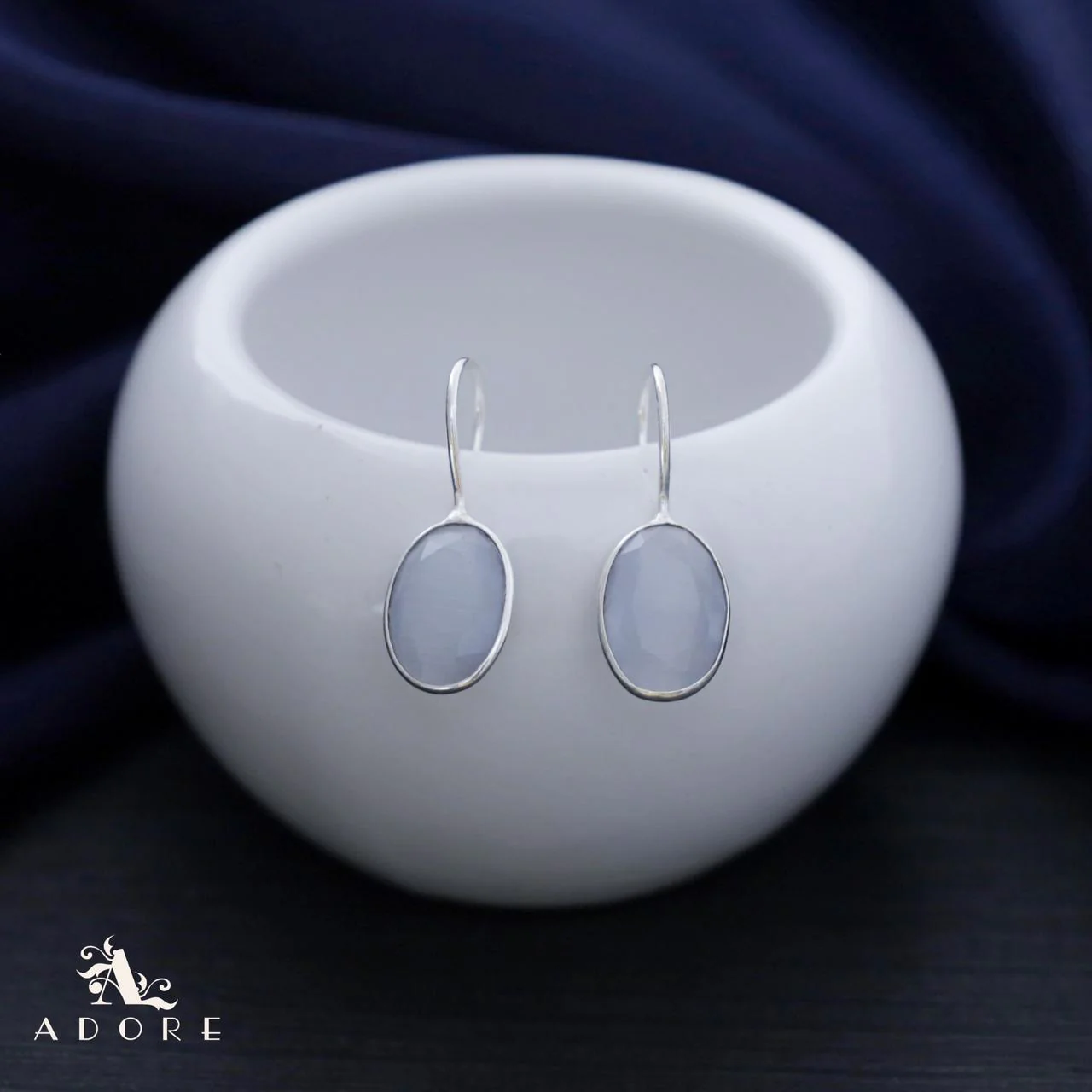 Cercel Silver Oval Drops - Image 19
