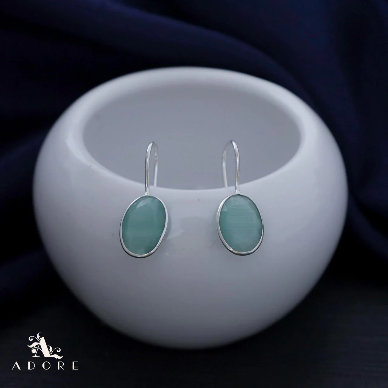 Cercel Silver Oval Drops - Image 20