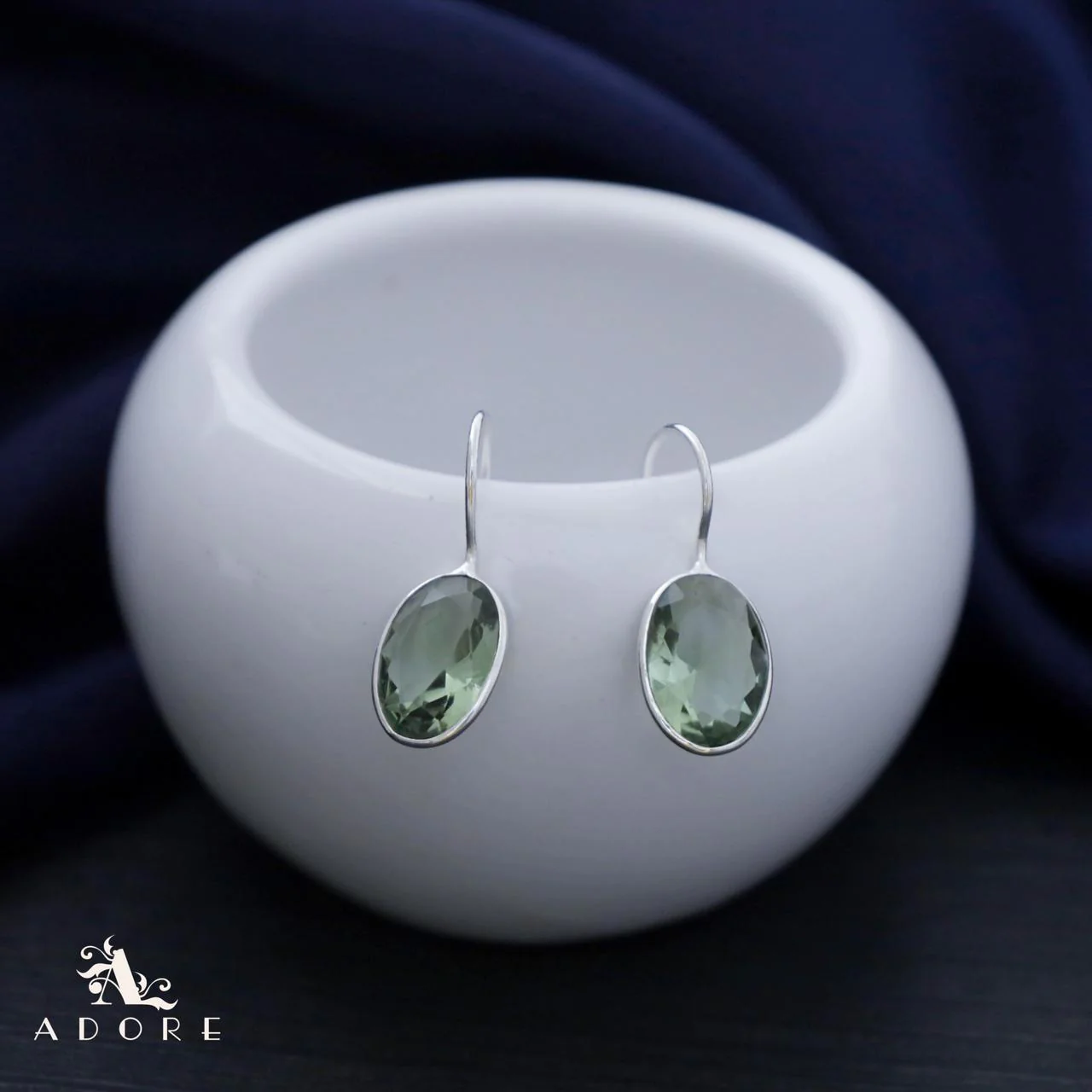 Cercel Silver Oval Drops - Image 22