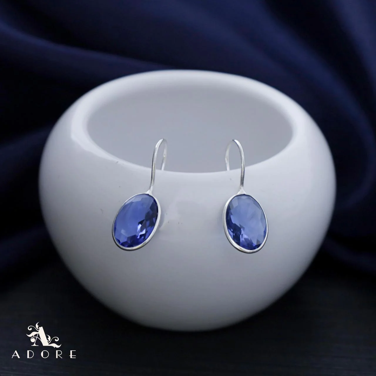 Cercel Silver Oval Drops - Image 23