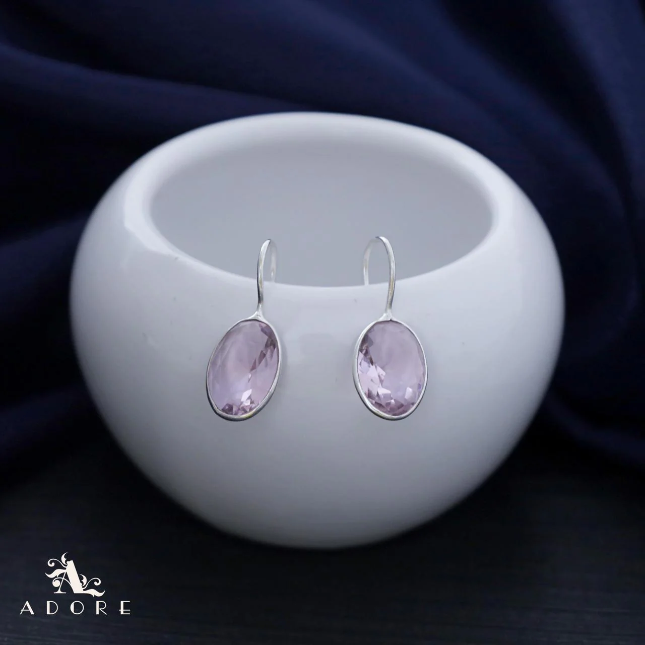 Cercel Silver Oval Drops - Image 24