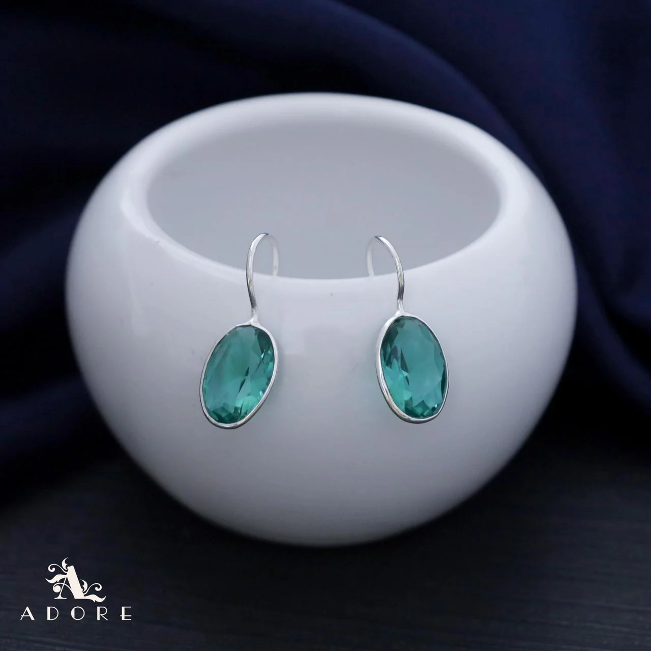 Cercel Silver Oval Drops - Image 26