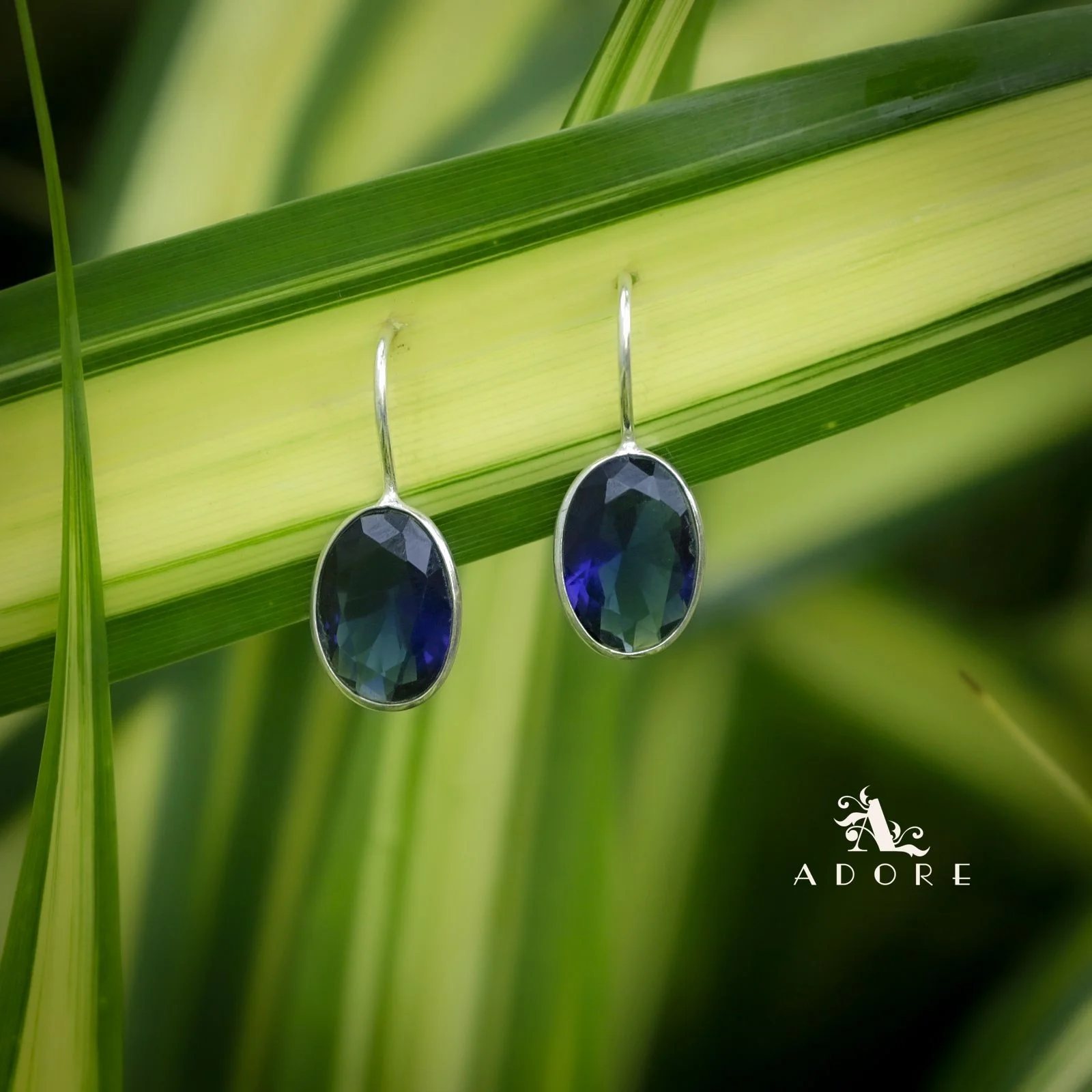 Cercel Silver Oval Drops - Image 3