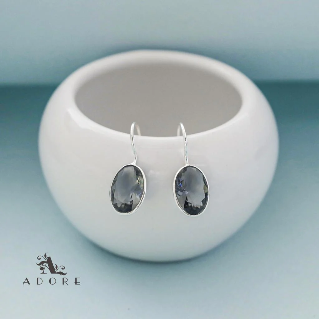 Cercel Silver Oval Drops - Image 34