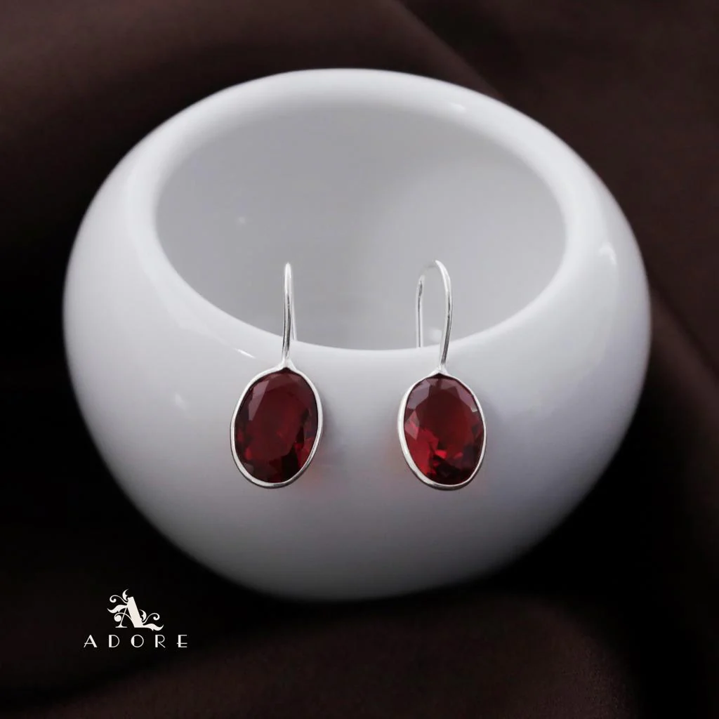 Cercel Silver Oval Drops - Image 7