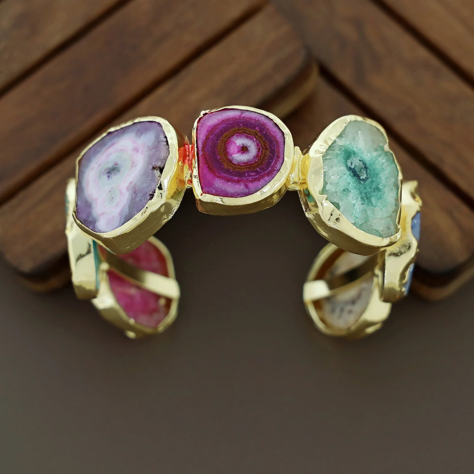 Chaitali Golden Agate Bangle - Image 2