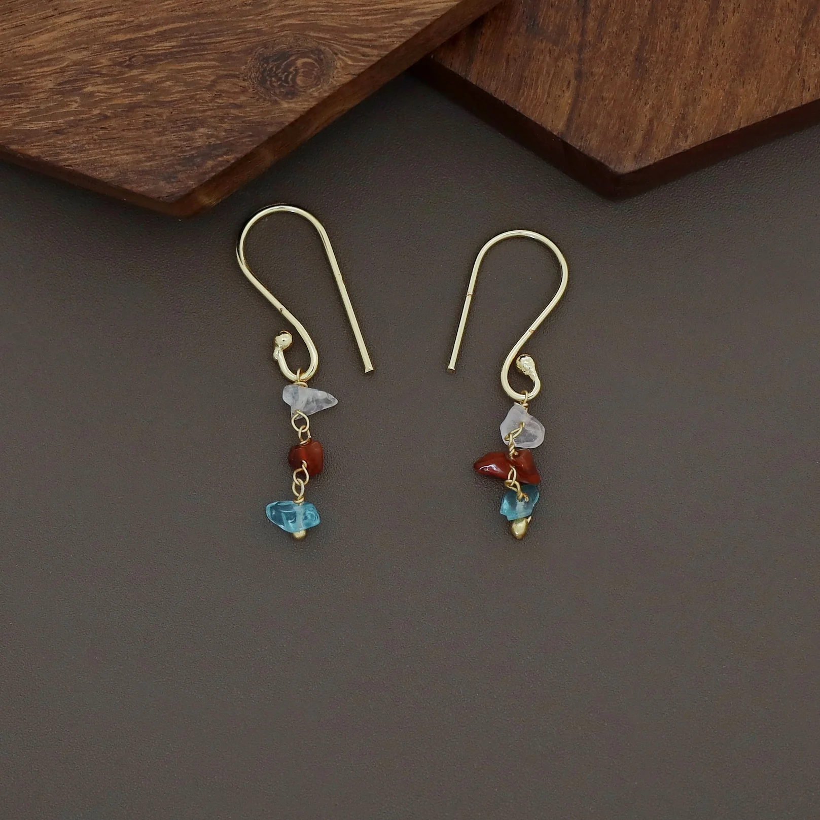 Charlotte Raw Stone Neckpiece With Drop - Image 11
