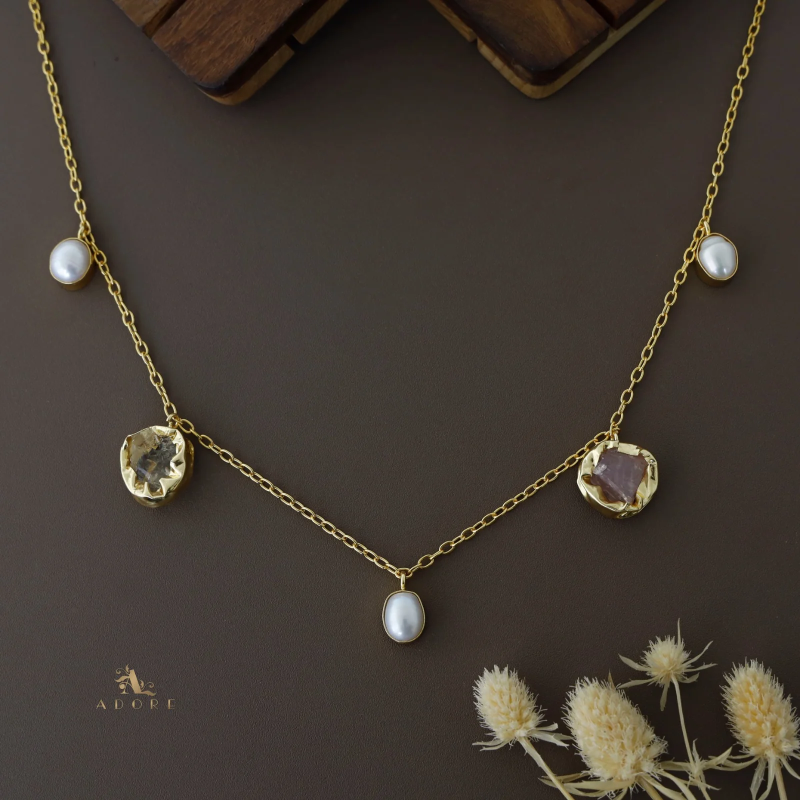 Chethasi Raw Stone + Baroque Neckpiece - Image 11
