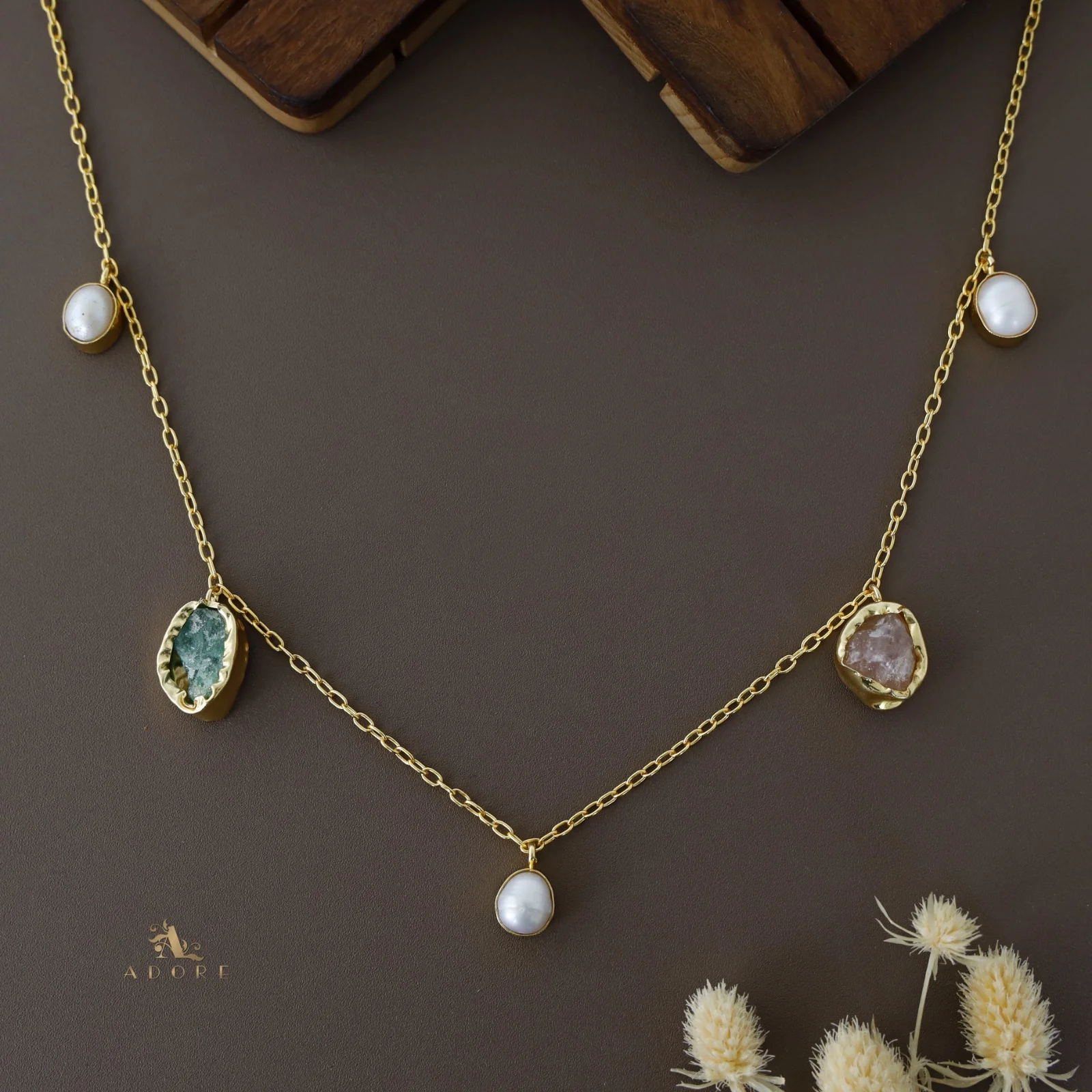 Chethasi Raw Stone + Baroque Neckpiece - Image 12
