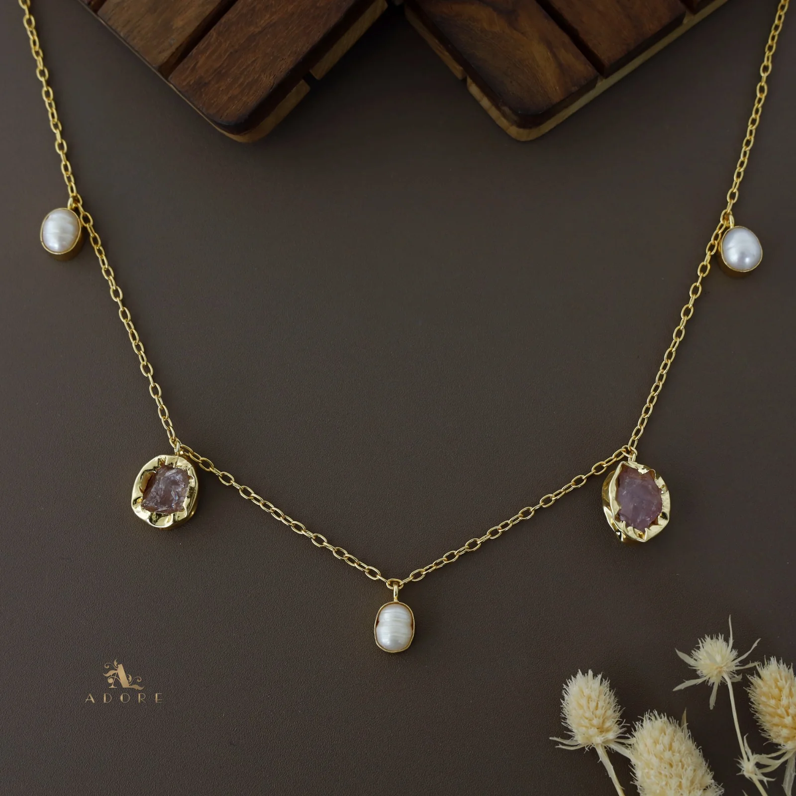 Chethasi Raw Stone + Baroque Neckpiece - Image 13