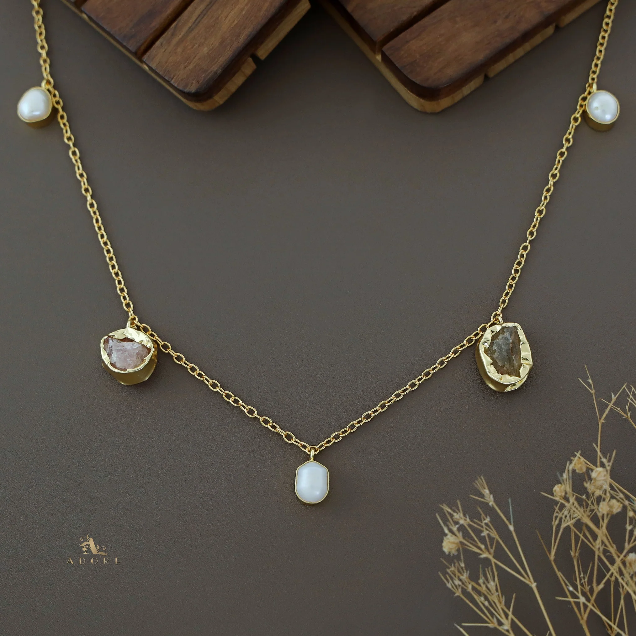 Chethasi Raw Stone + Baroque Neckpiece - Image 14
