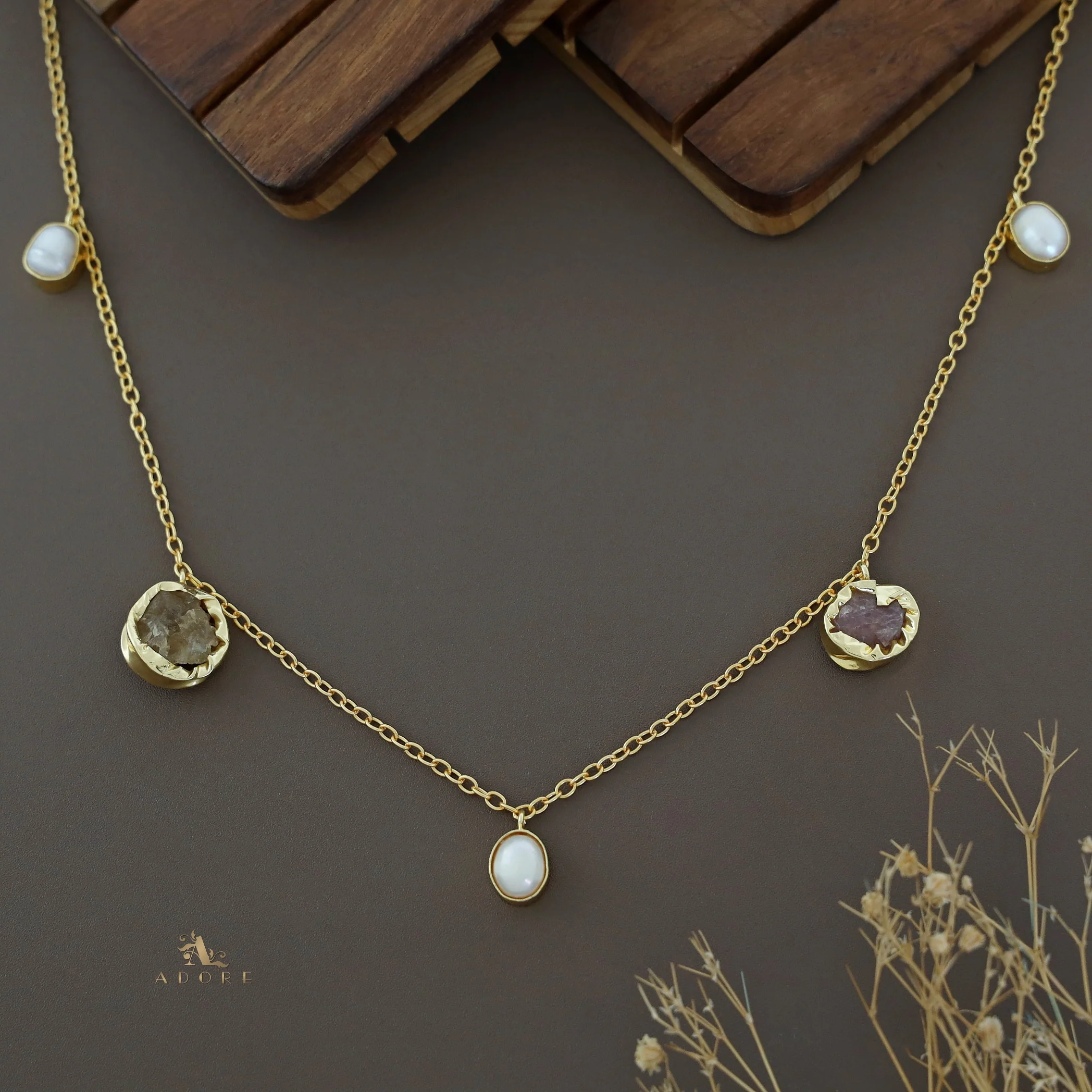Chethasi Raw Stone + Baroque Neckpiece - Image 16
