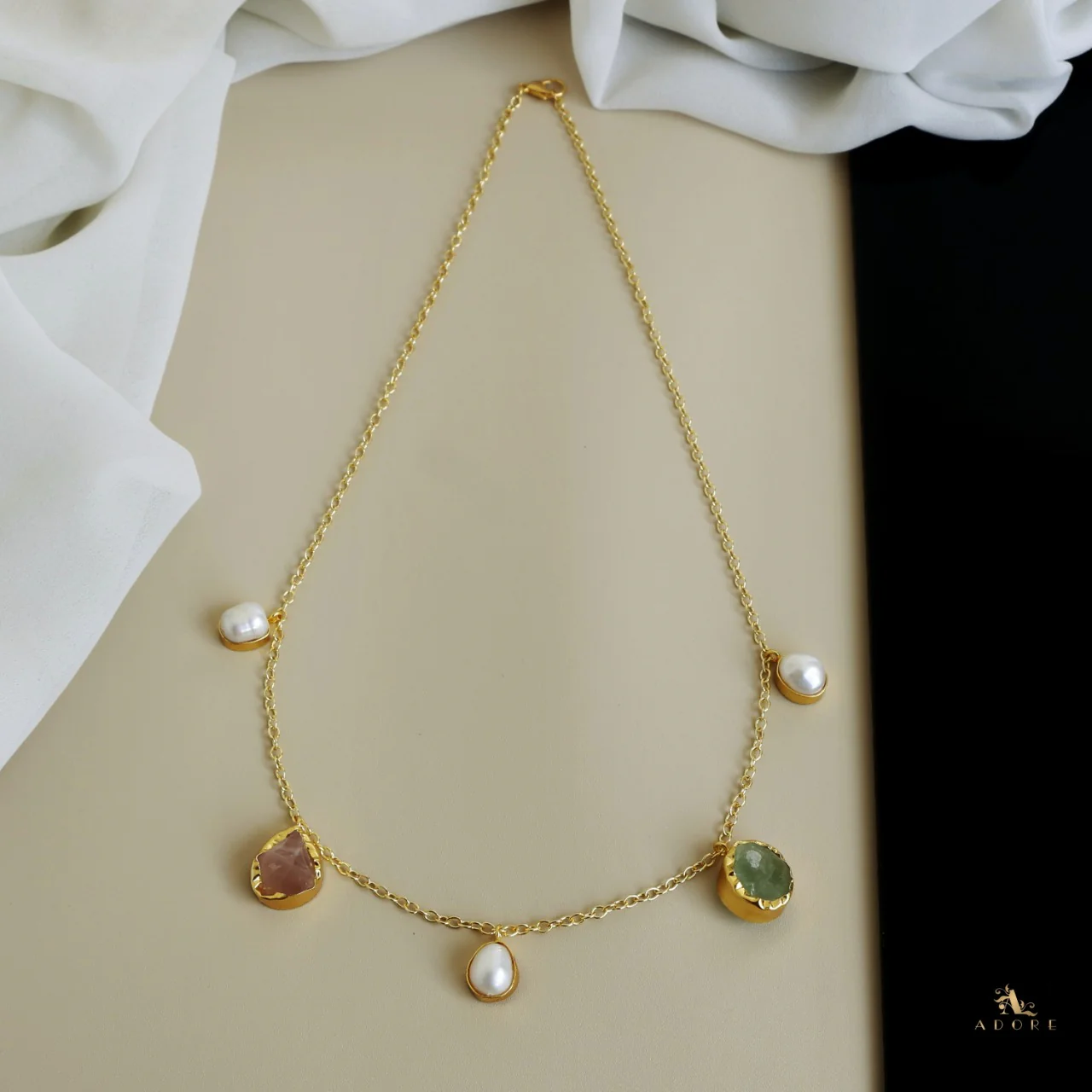 Chethasi Raw Stone + Baroque Neckpiece - Image 5