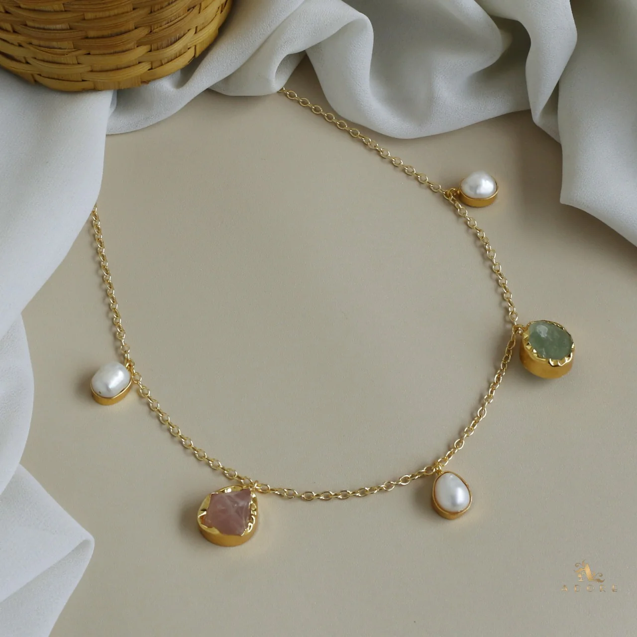 Chethasi Raw Stone + Baroque Neckpiece - Image 6