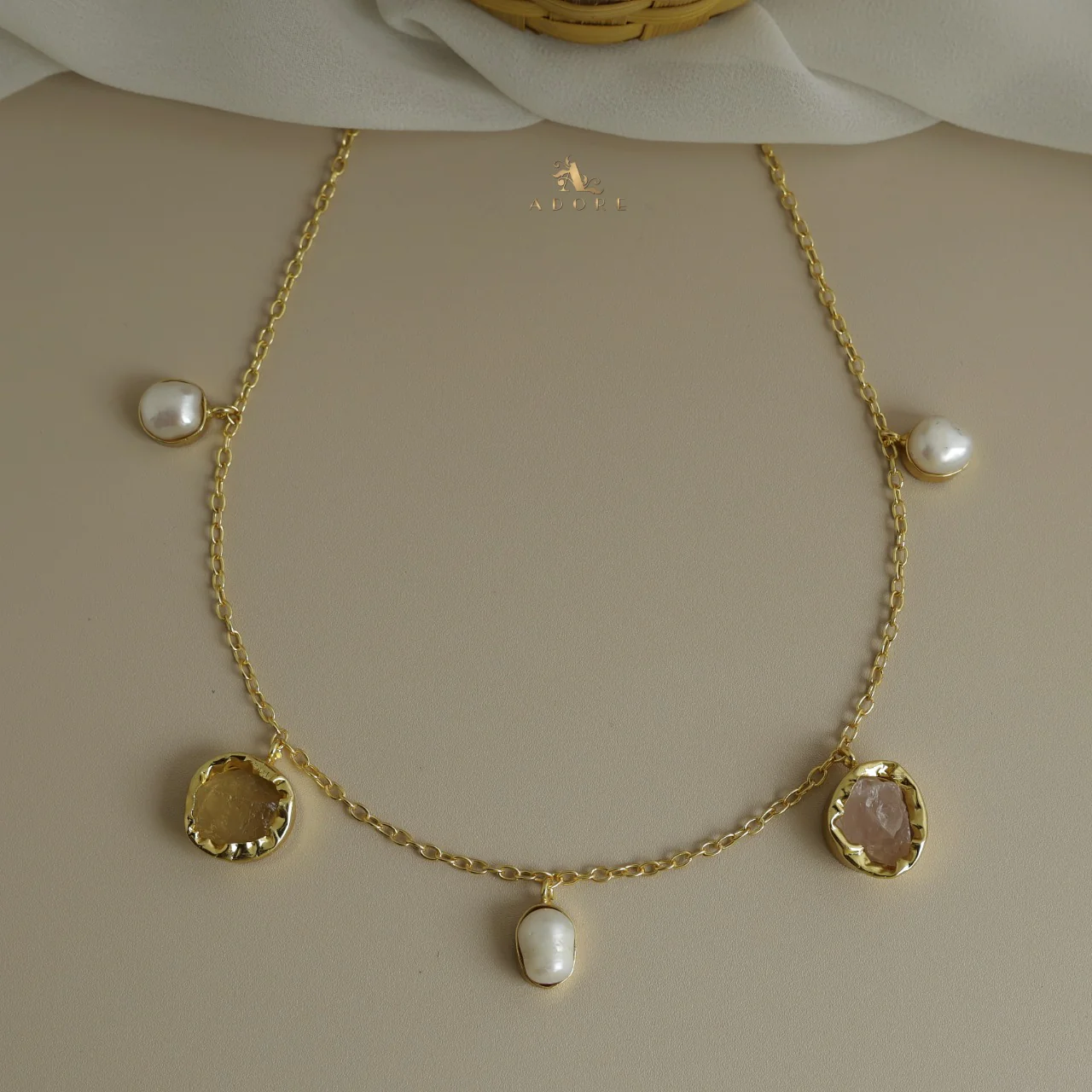 Chethasi Raw Stone + Baroque Neckpiece - Image 8