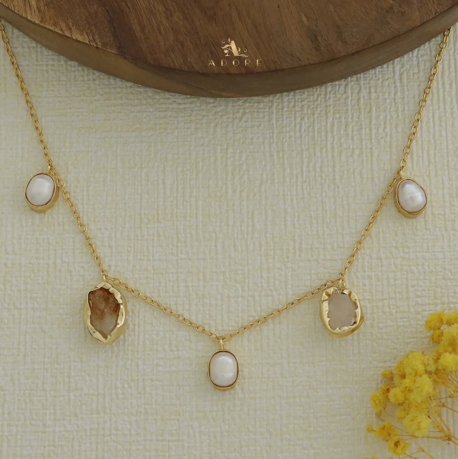Chethasi Raw Stone + Baroque Neckpiece - Image 9