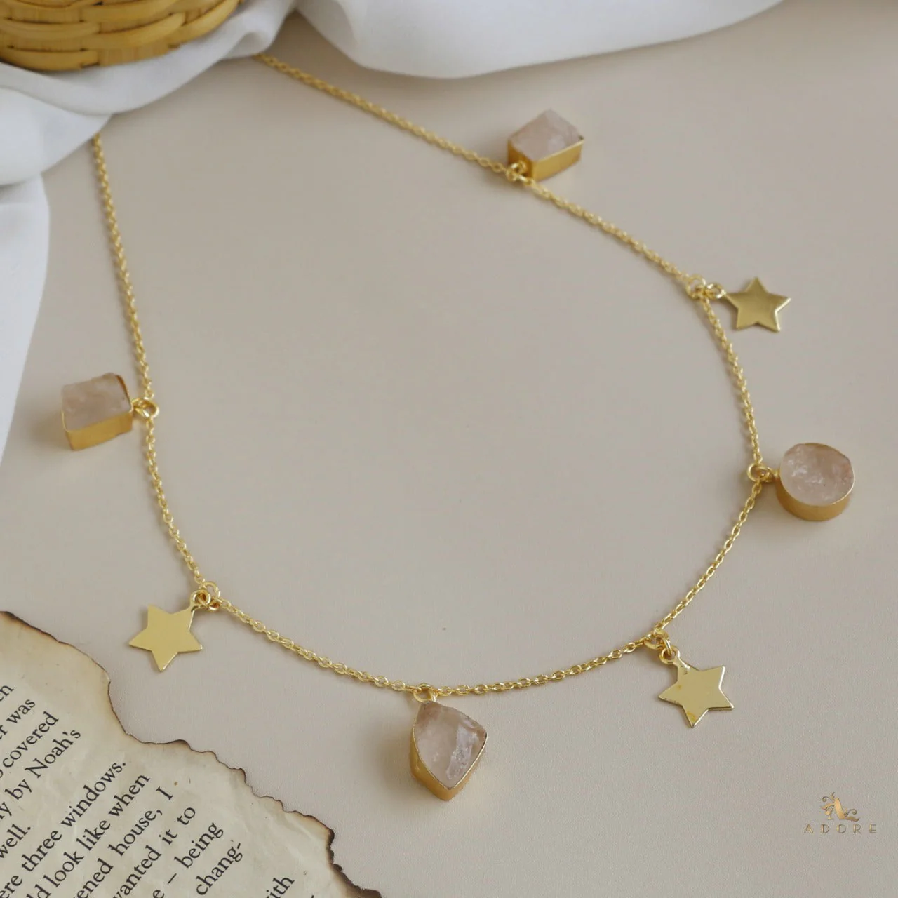 Chethasi Raw Stone + Gold Star Neckpiece - Image 10