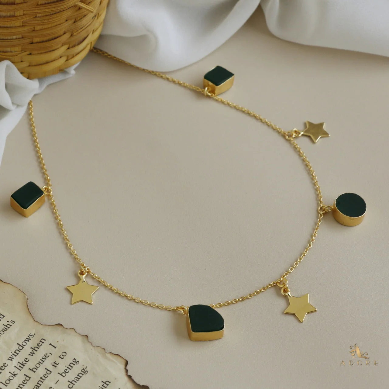 Chethasi Raw Stone + Gold Star Neckpiece - Image 11