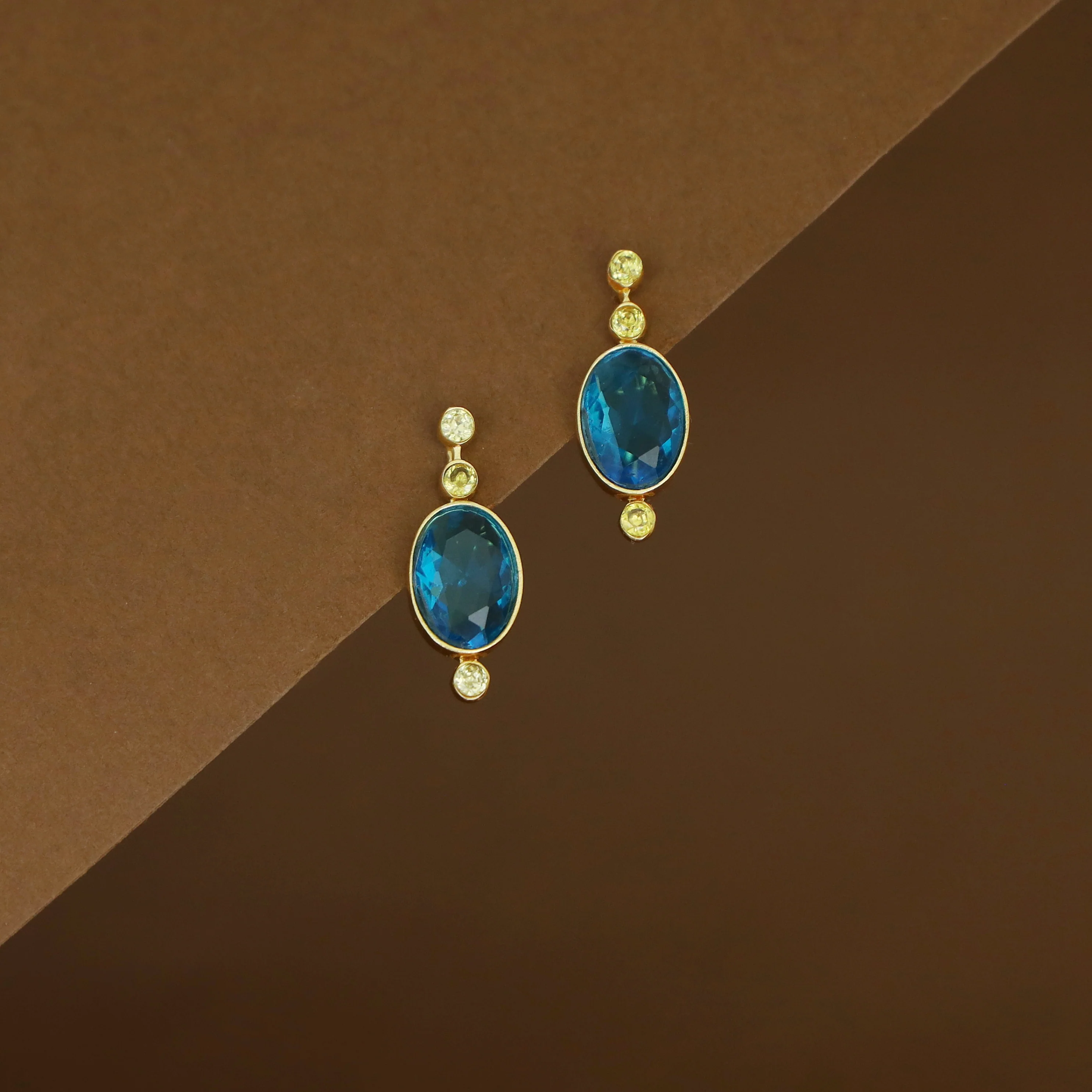 Christina Natural + Glossy Stone Earring - Image 2