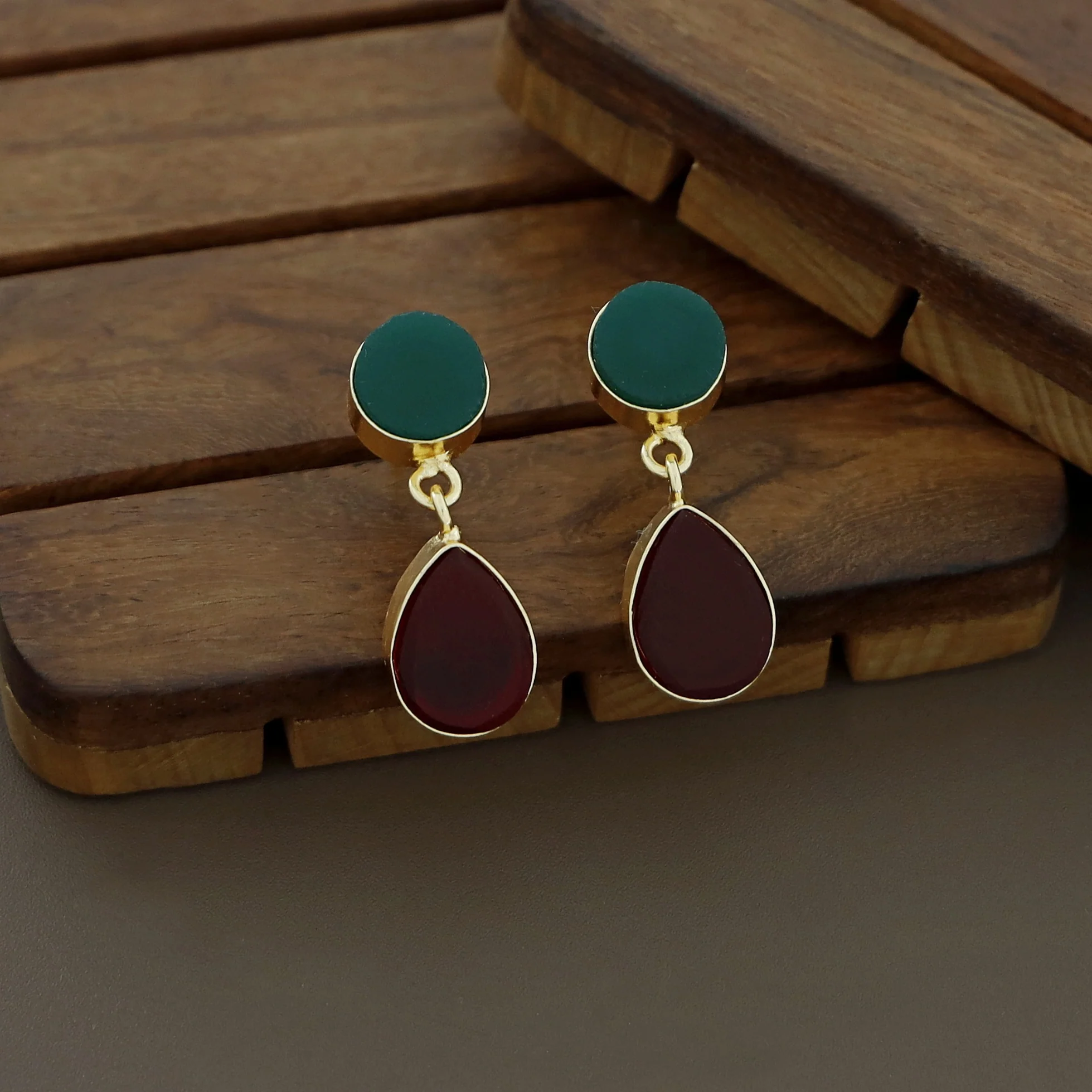 Circle And Drop Earring - Image 10