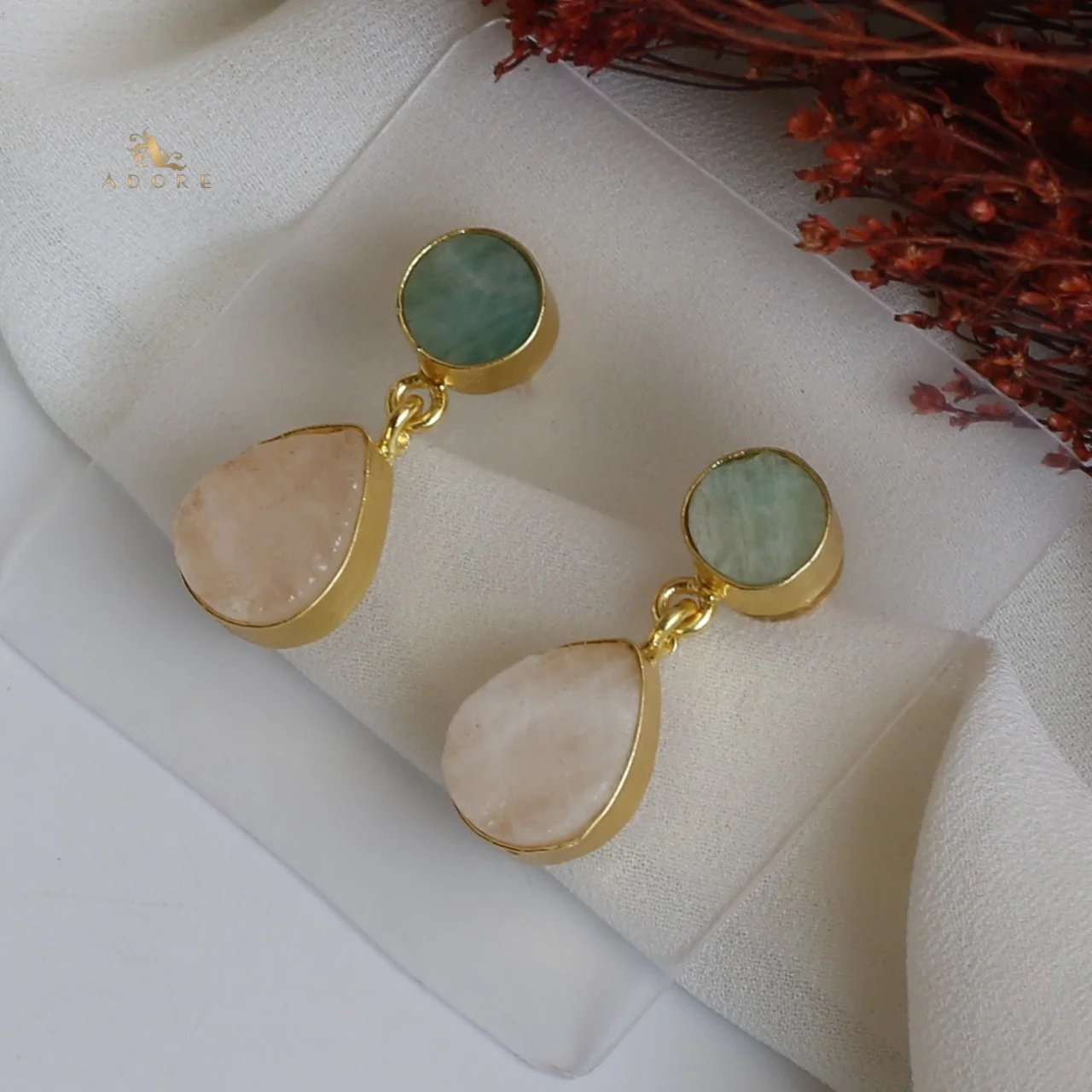 Circle And Drop Earring - Image 15
