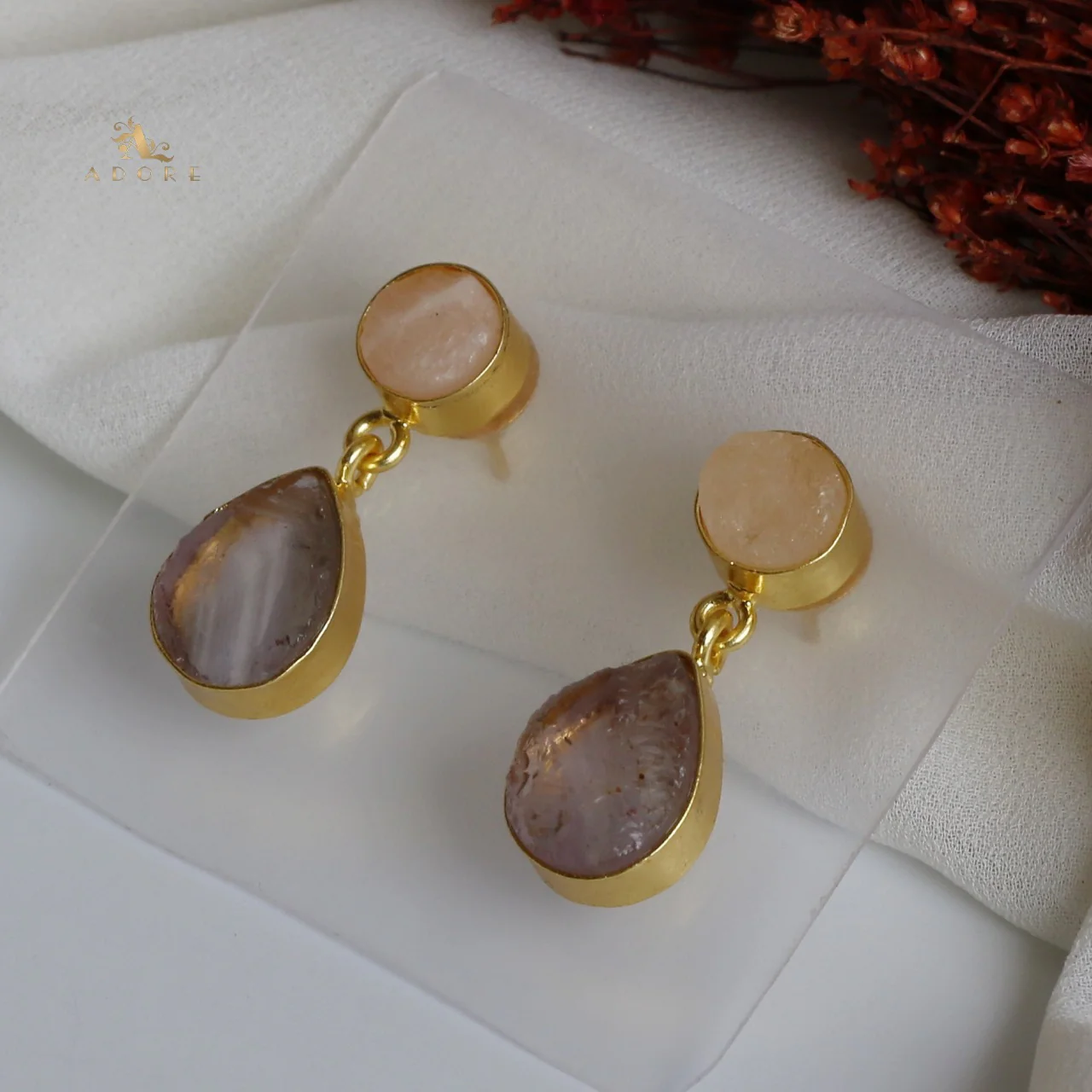 Circle And Drop Earring - Image 16