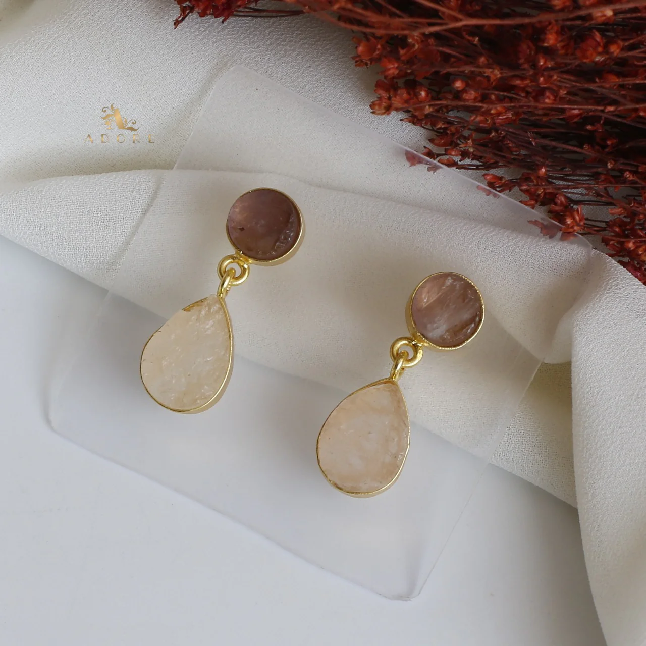 Circle And Drop Earring - Image 18