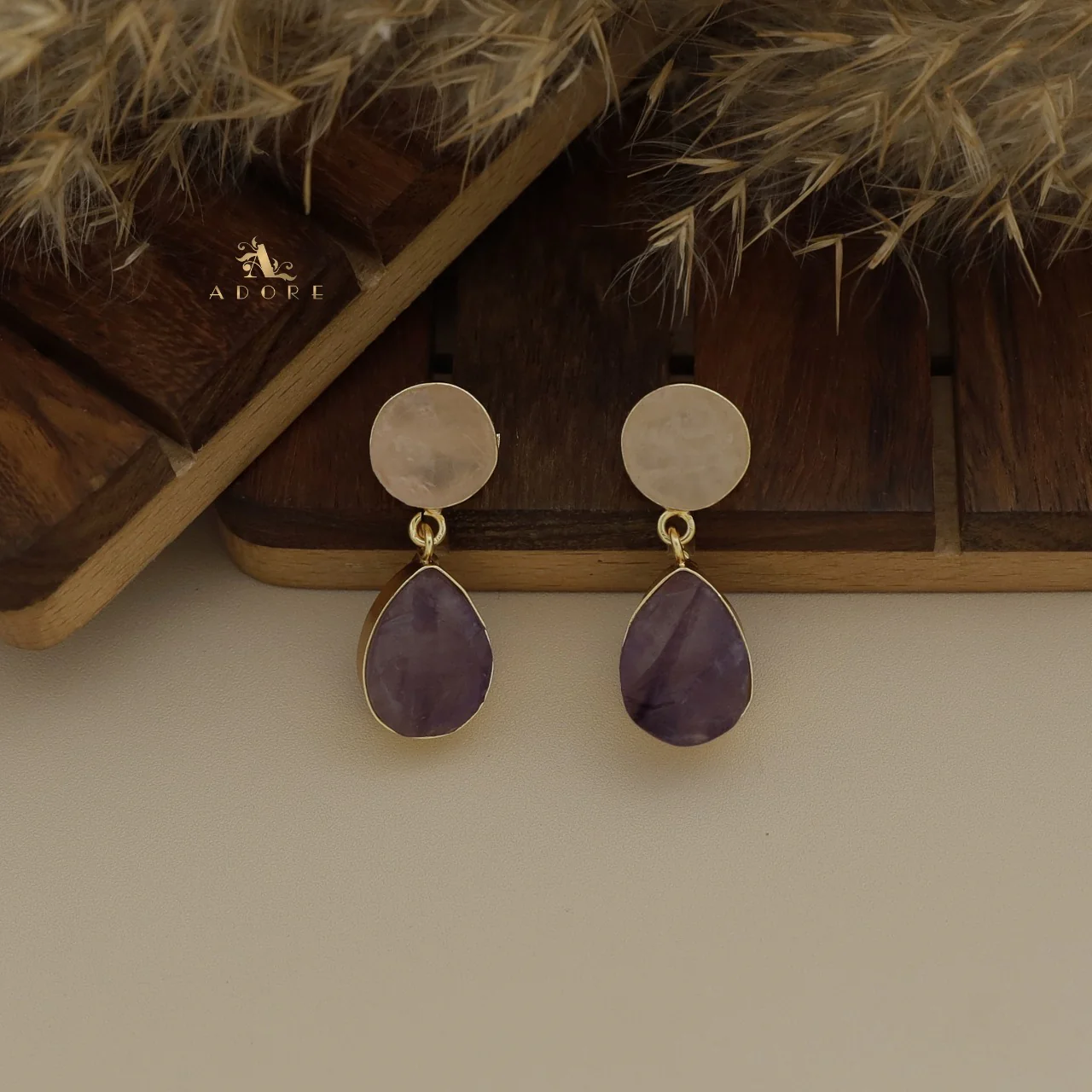 Circle And Drop Earring - Image 3