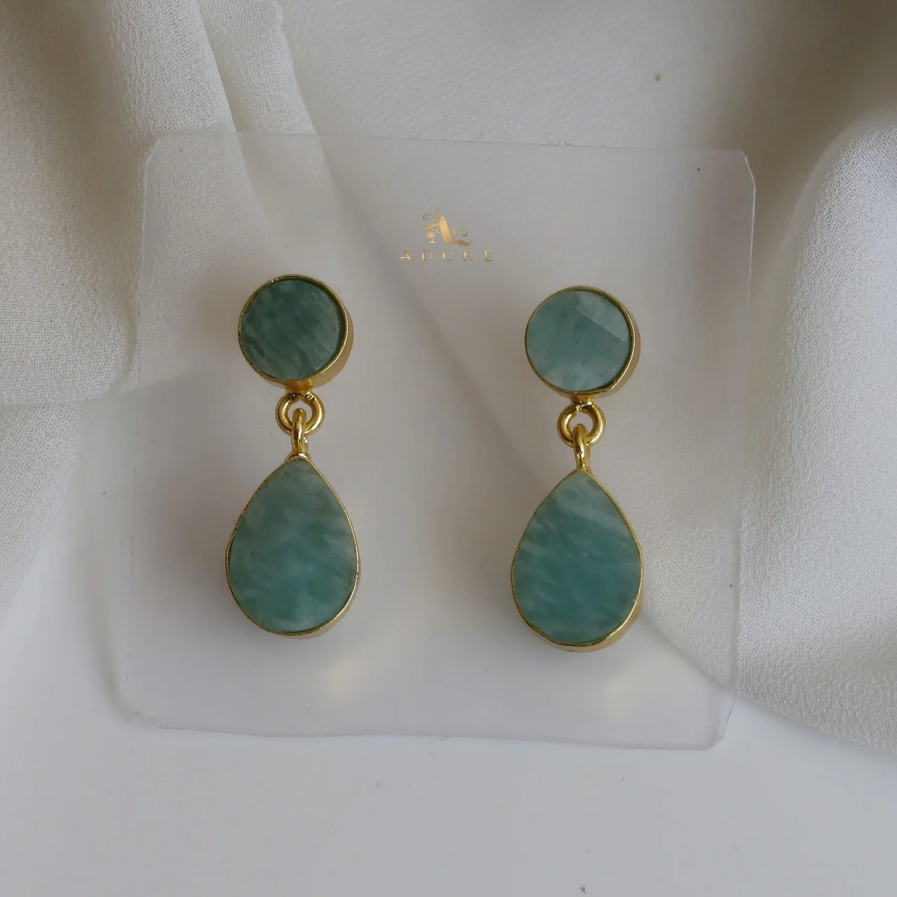 Circle And Drop Earring - Image 5
