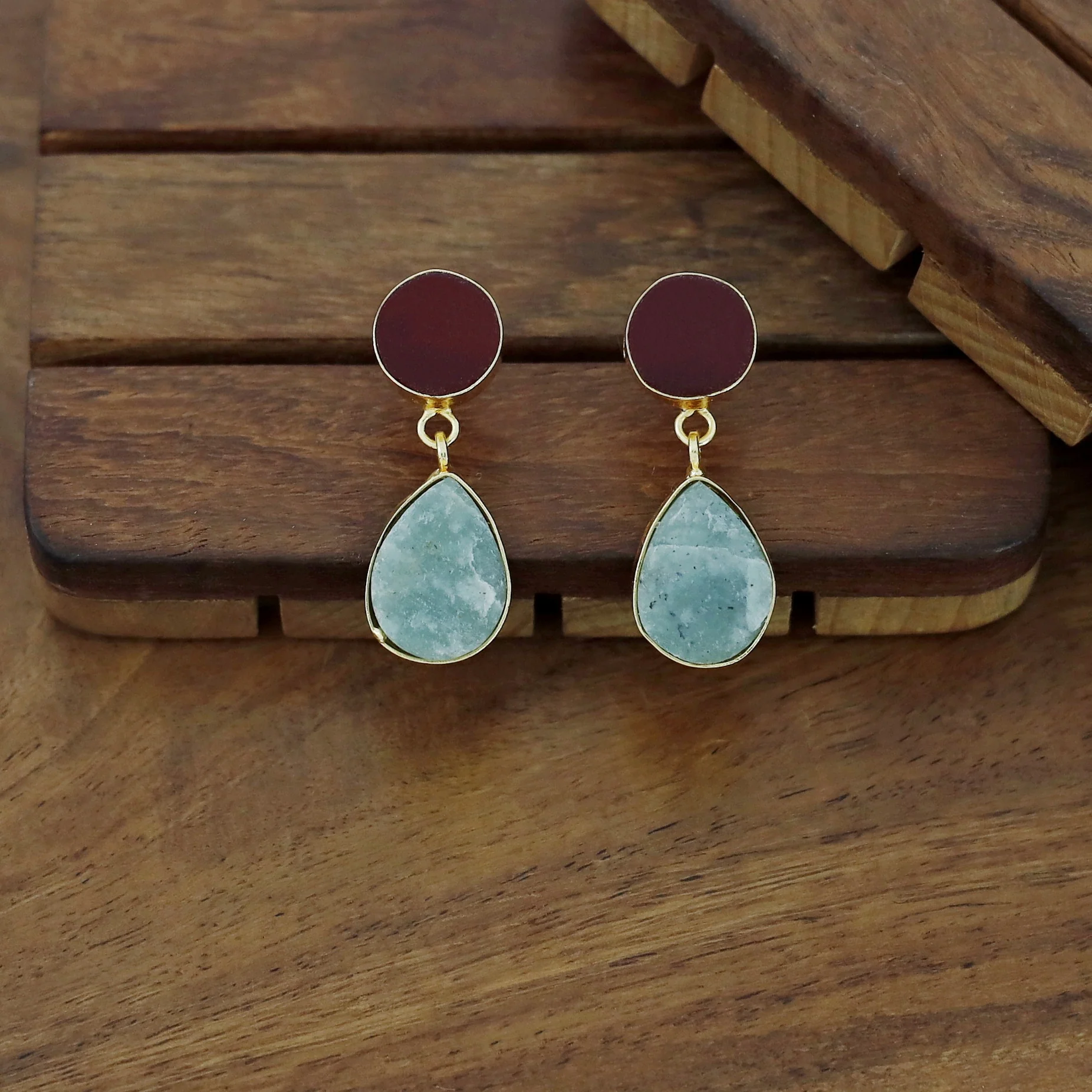 Circle And Drop Earring - Image 6