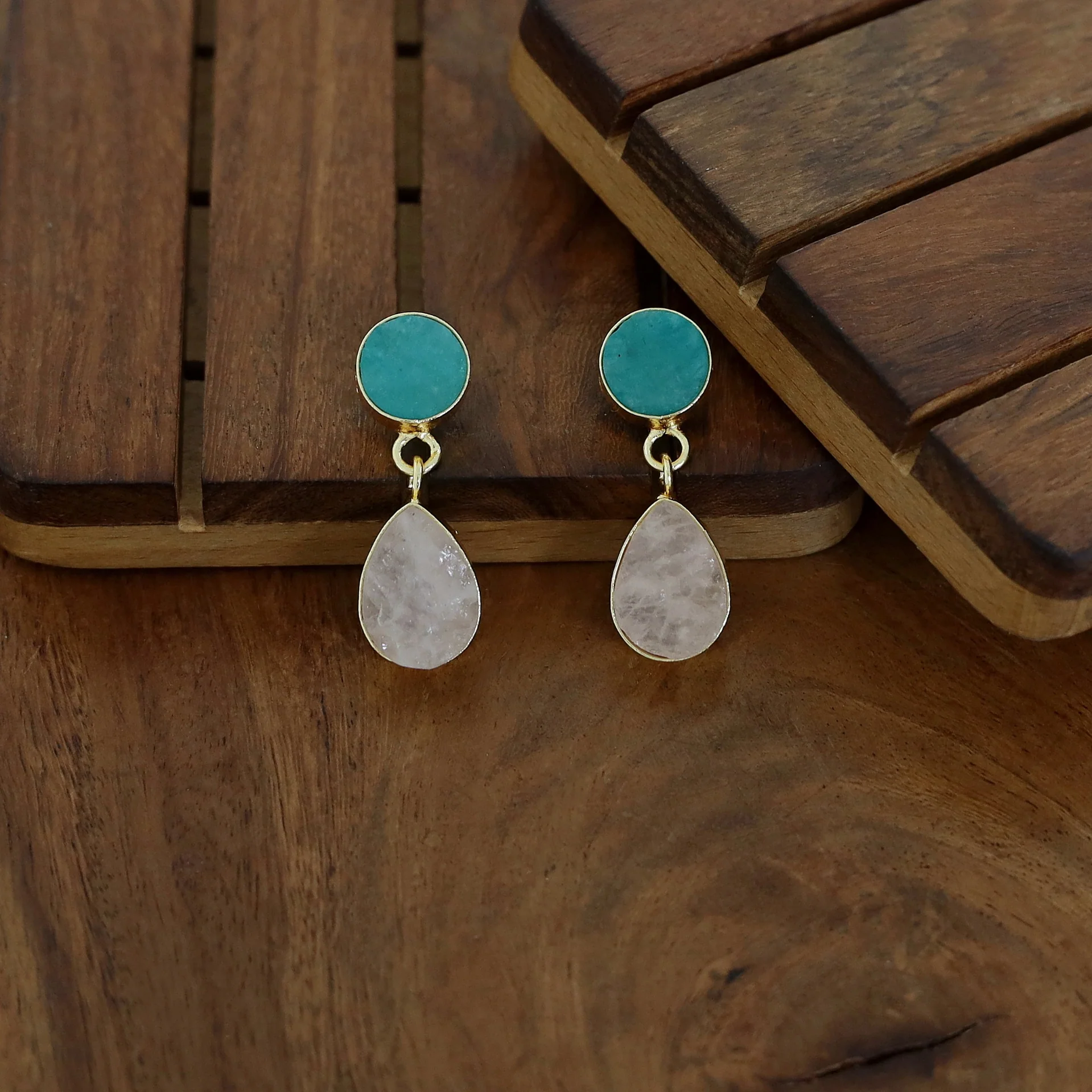 Circle And Drop Earring - Image 7