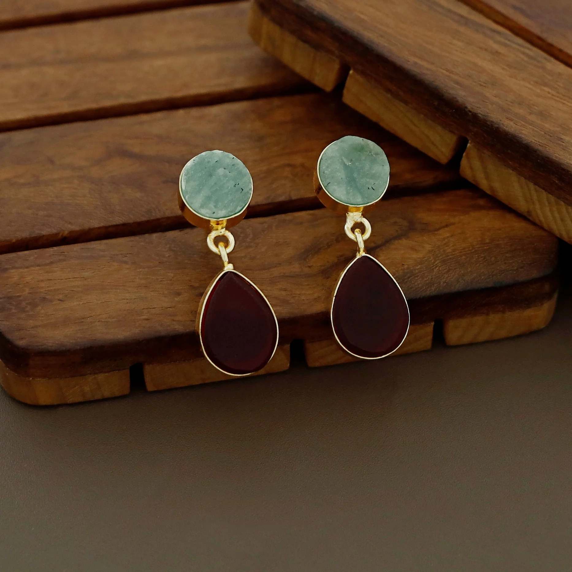 Circle And Drop Earring - Image 8